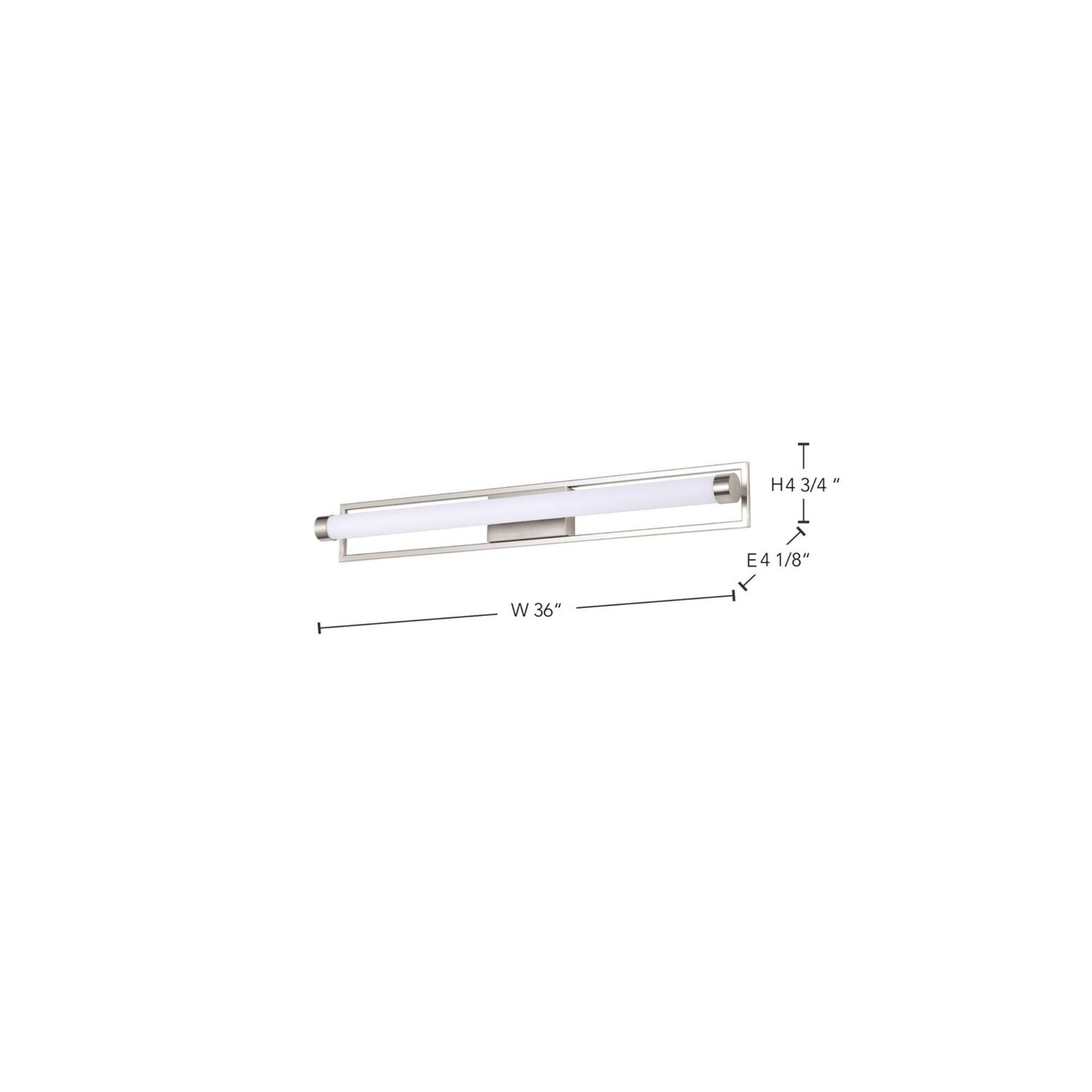 Canal 36" LED Bath Bar, Brushed Nickel Finish - Bees Lighting