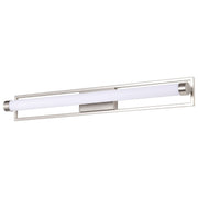 Canal LED Bath Bar Brushed Nickel Finish, White Acrylic Lens - Bees Lighting