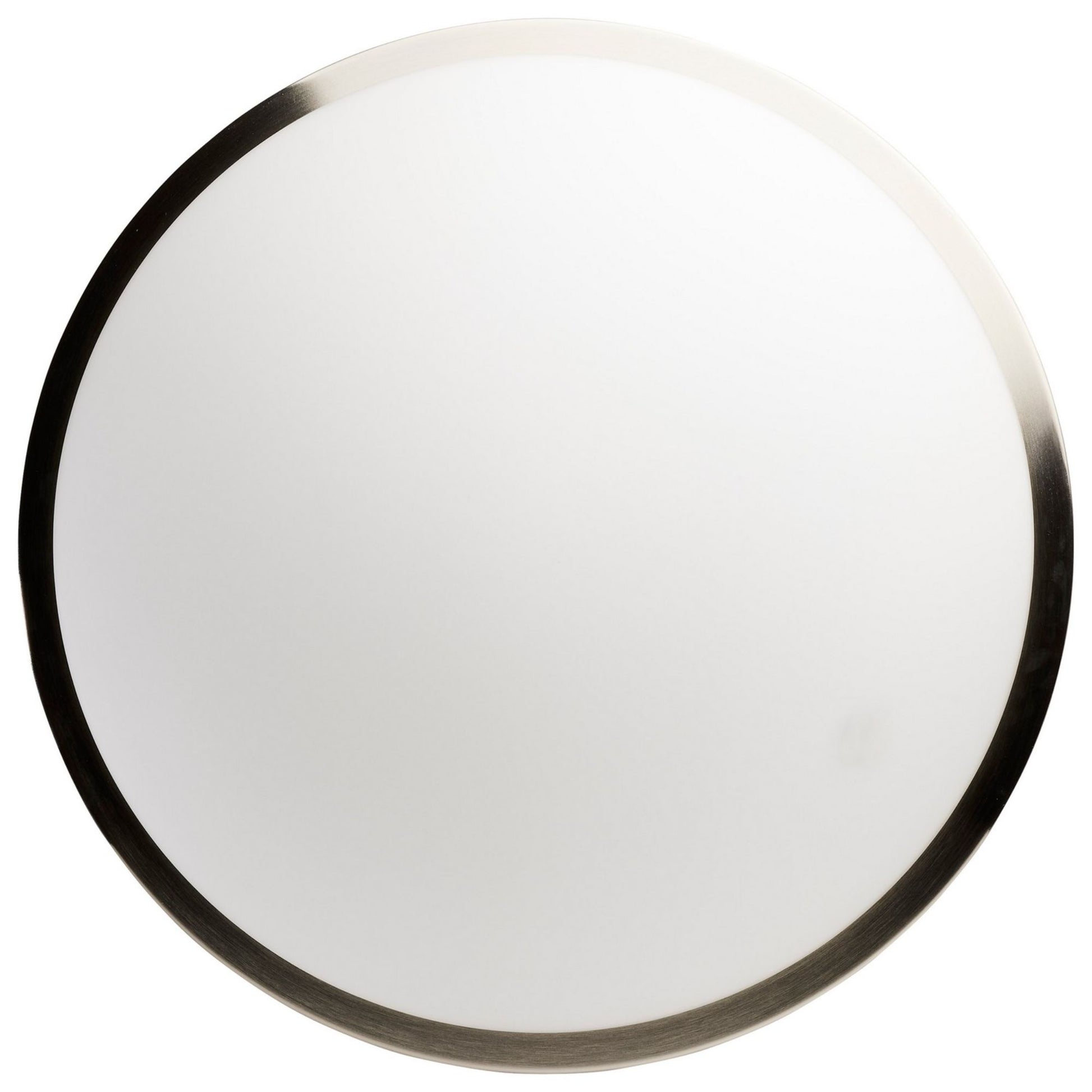 Button 17" LED Flush Mount, 3CCT, Brushed Nickel Finish, 120V - Bees Lighting