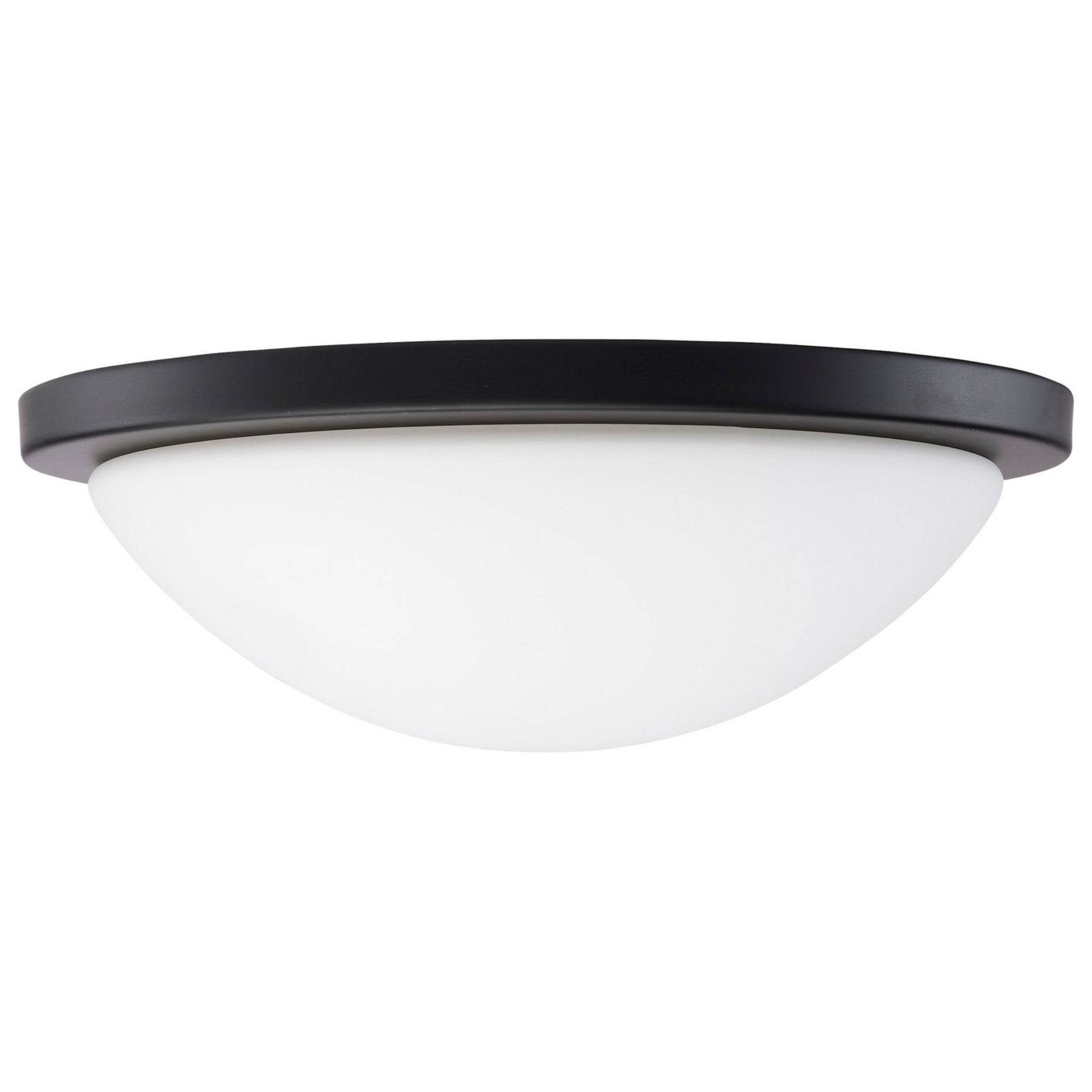 Button 13" LED Flush Mount, 3CCT, Matte Black Finish, 120V - Bees Lighting