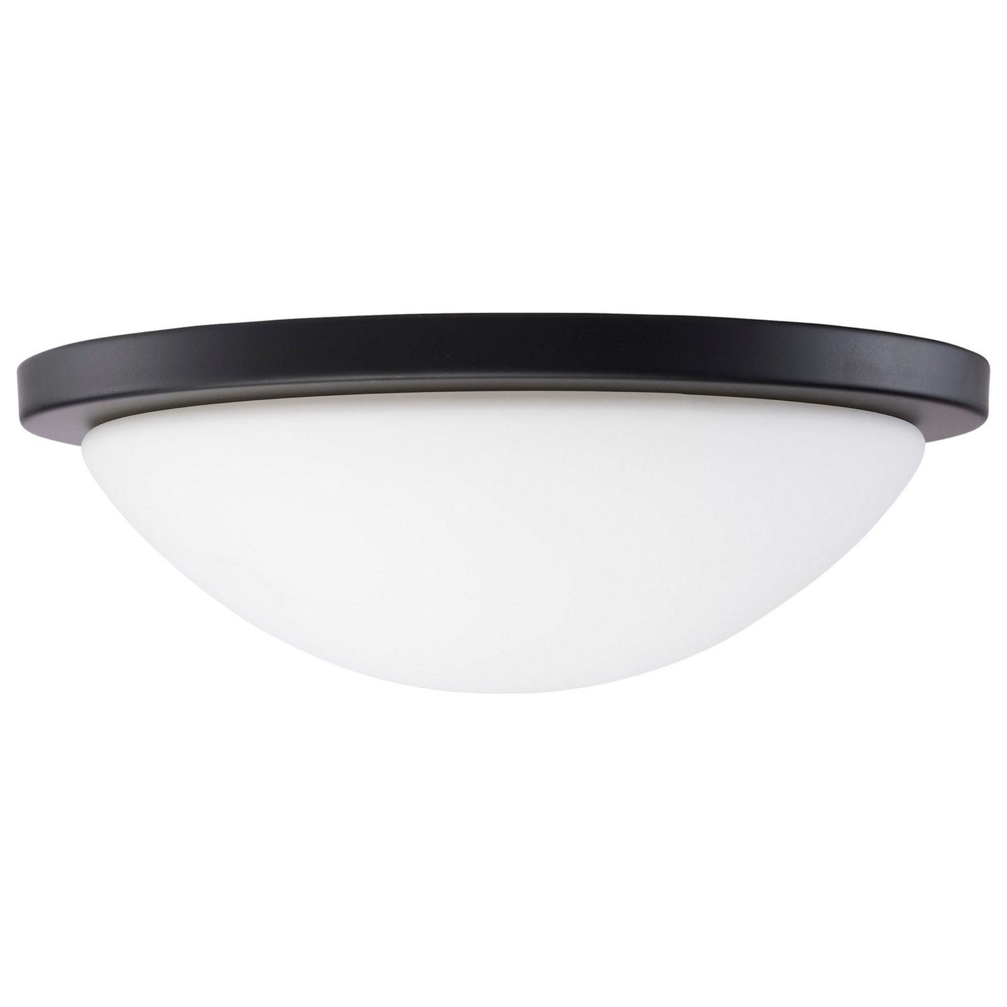 Button 13" LED Flush Mount, 3CCT, Matte Black Finish, 120V - Bees Lighting