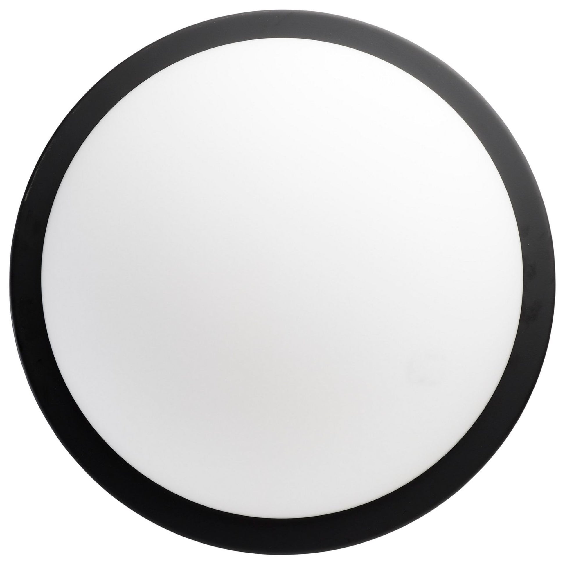 Button 13" LED Flush Mount, 3CCT, Matte Black Finish, 120V - Bees Lighting