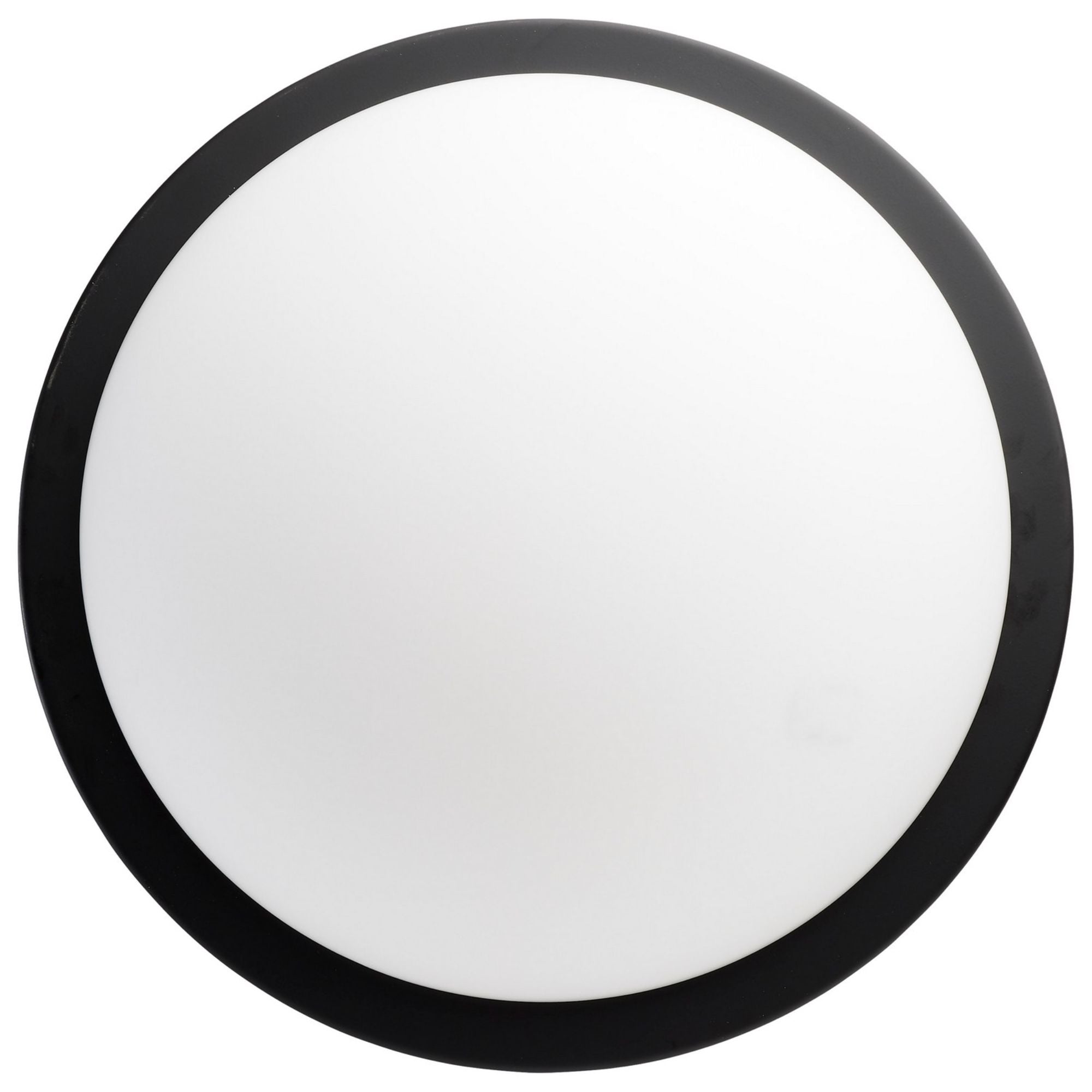 Button 13" LED Flush Mount, 3CCT, Matte Black Finish, 120V - Bees Lighting