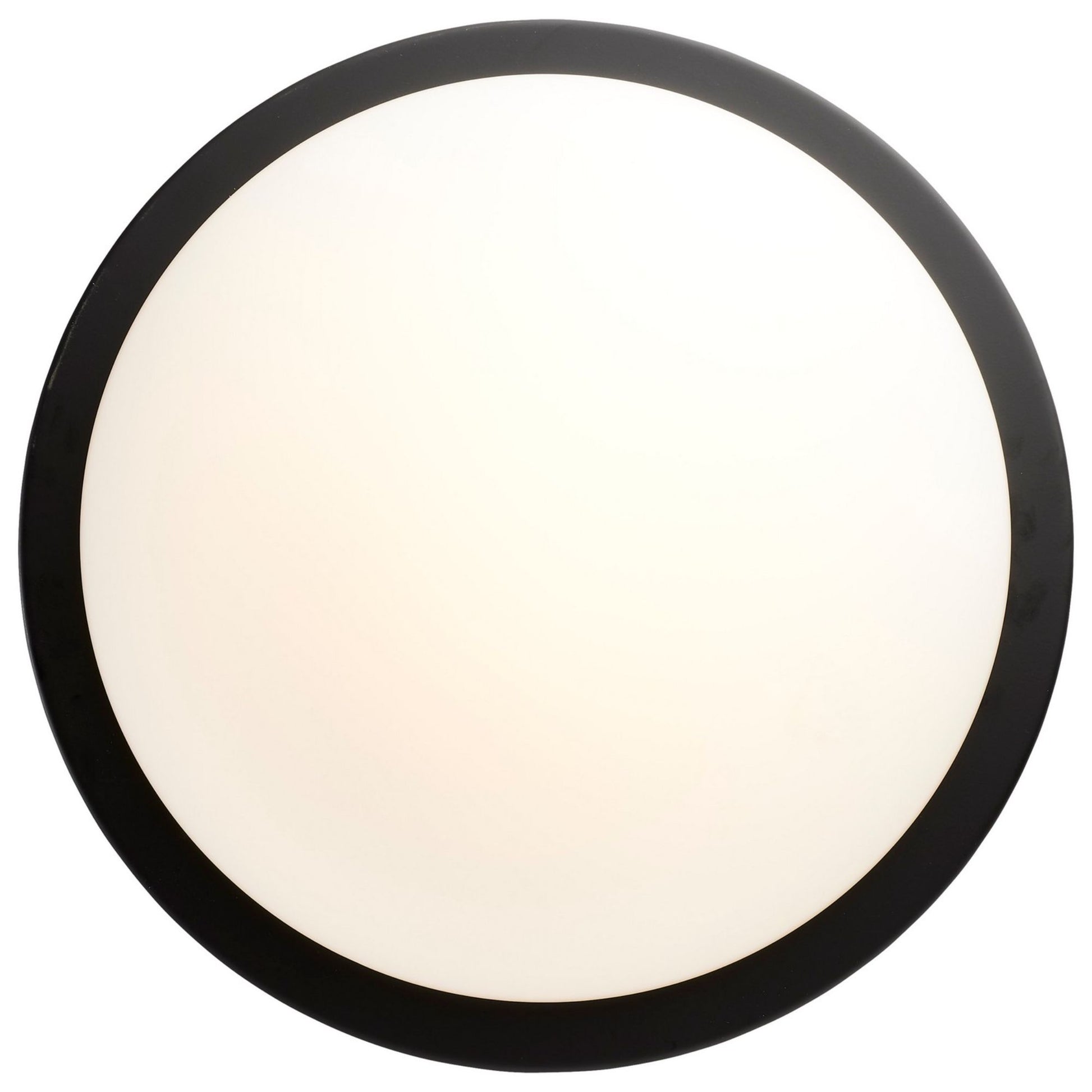 Button 13" LED Flush Mount, 3CCT, Matte Black Finish, 120V - Bees Lighting