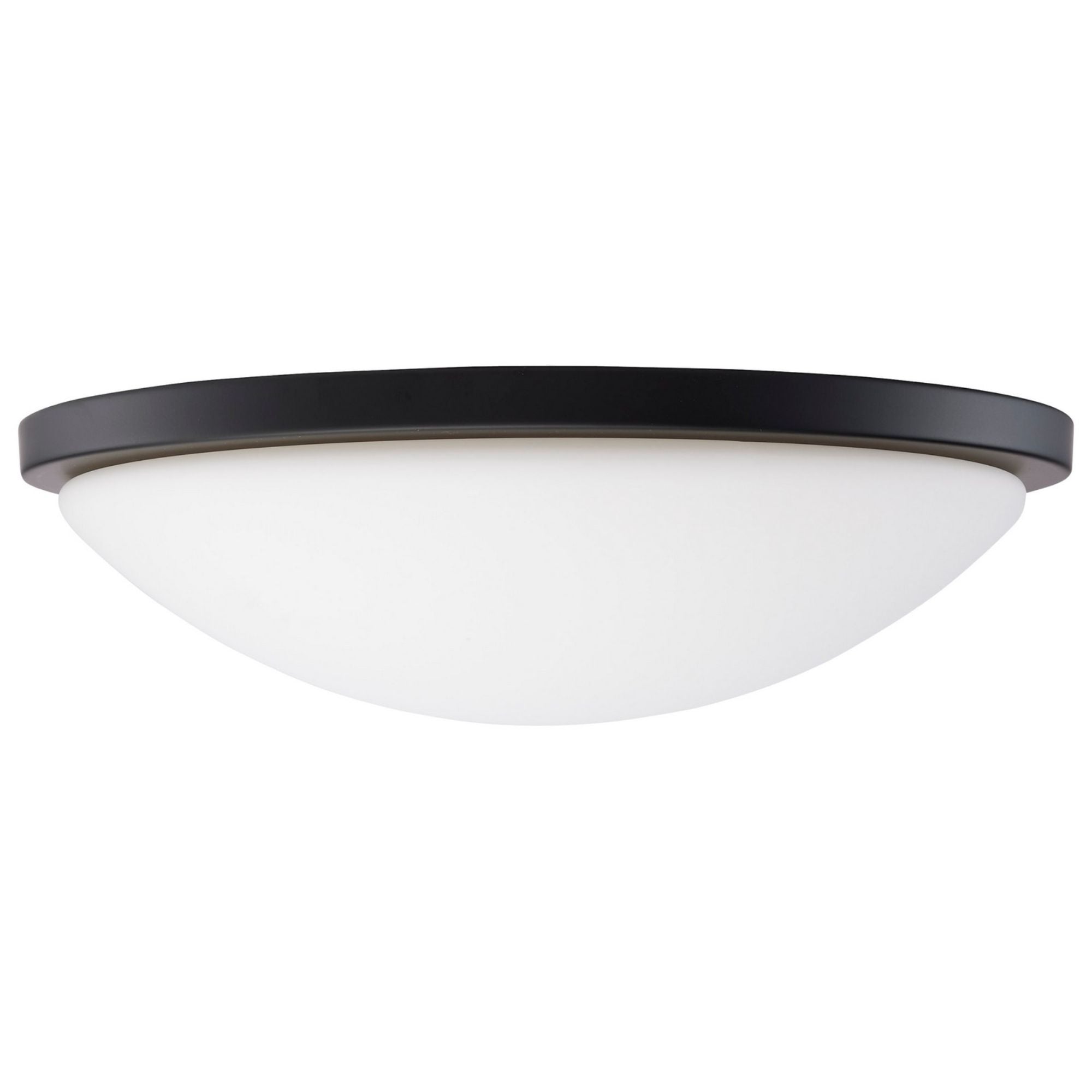 Button 17" LED Flush Mount, 3CCT, Matte Black Finish, 120V - Bees Lighting