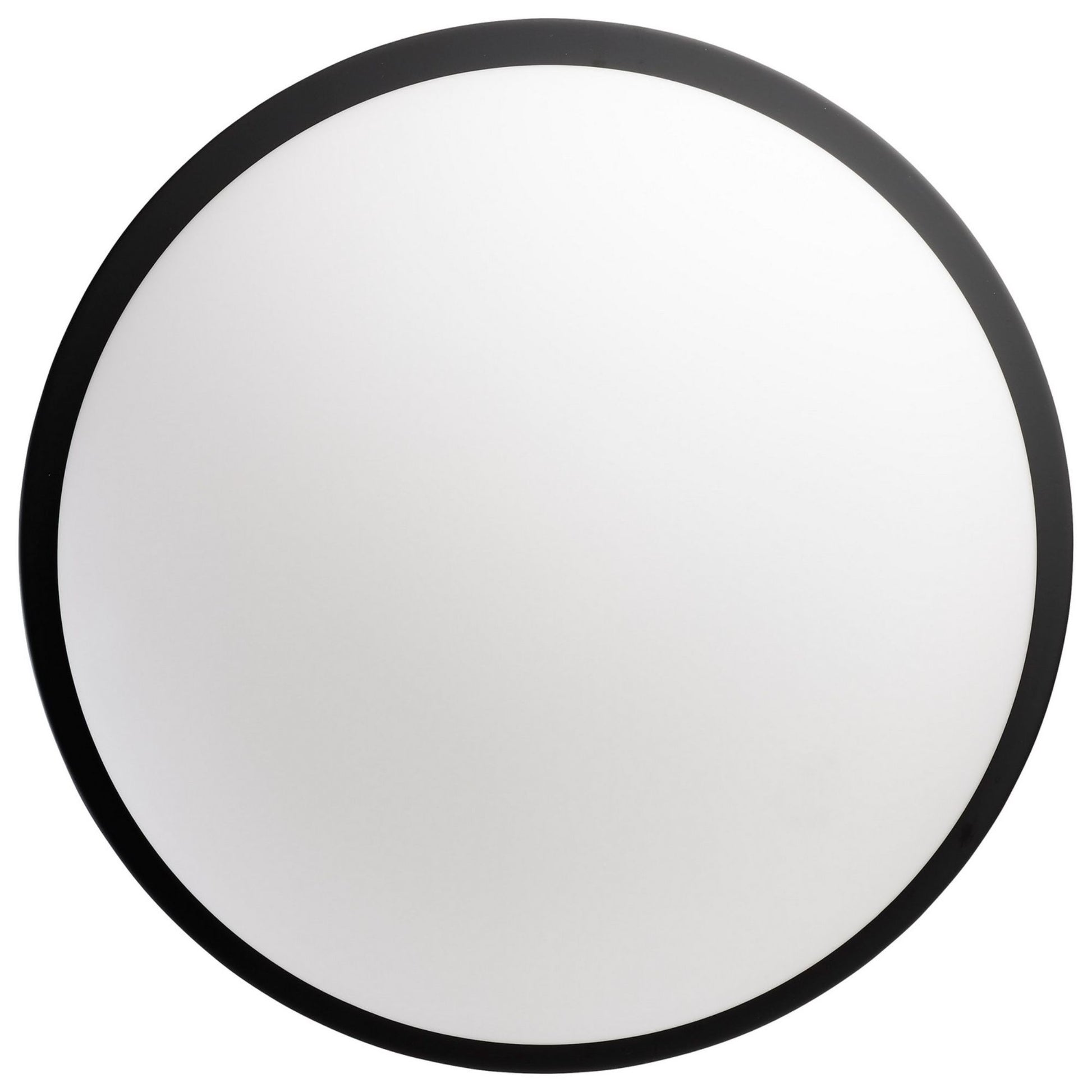 Button 17" LED Flush Mount, 3CCT, Matte Black Finish, 120V - Bees Lighting