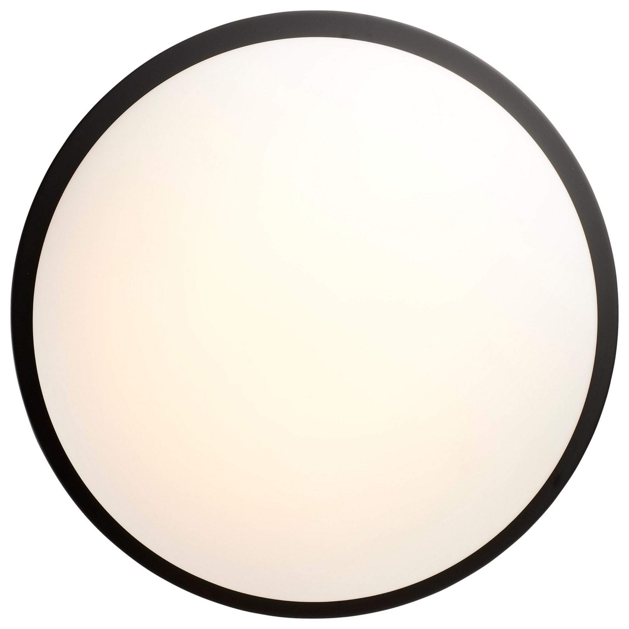Button 17" LED Flush Mount, 3CCT, Matte Black Finish, 120V - Bees Lighting