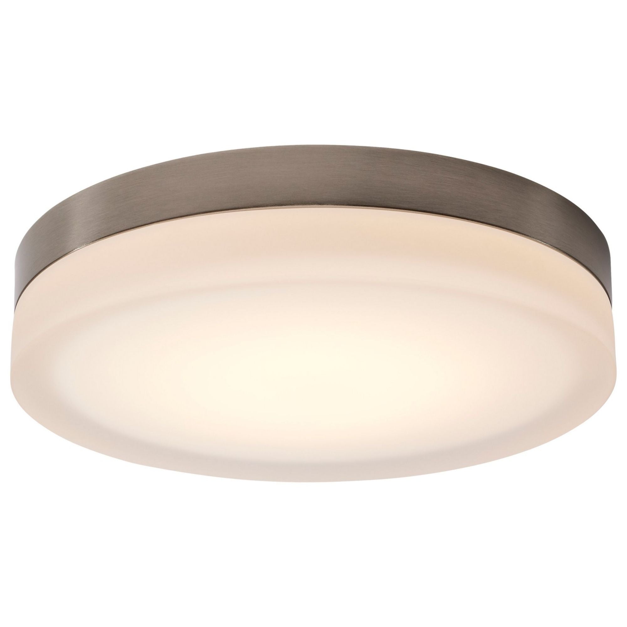 PI 14" LED Flush Mount, 3CCT, Brushed Nickel Finish - Bees Lighting
