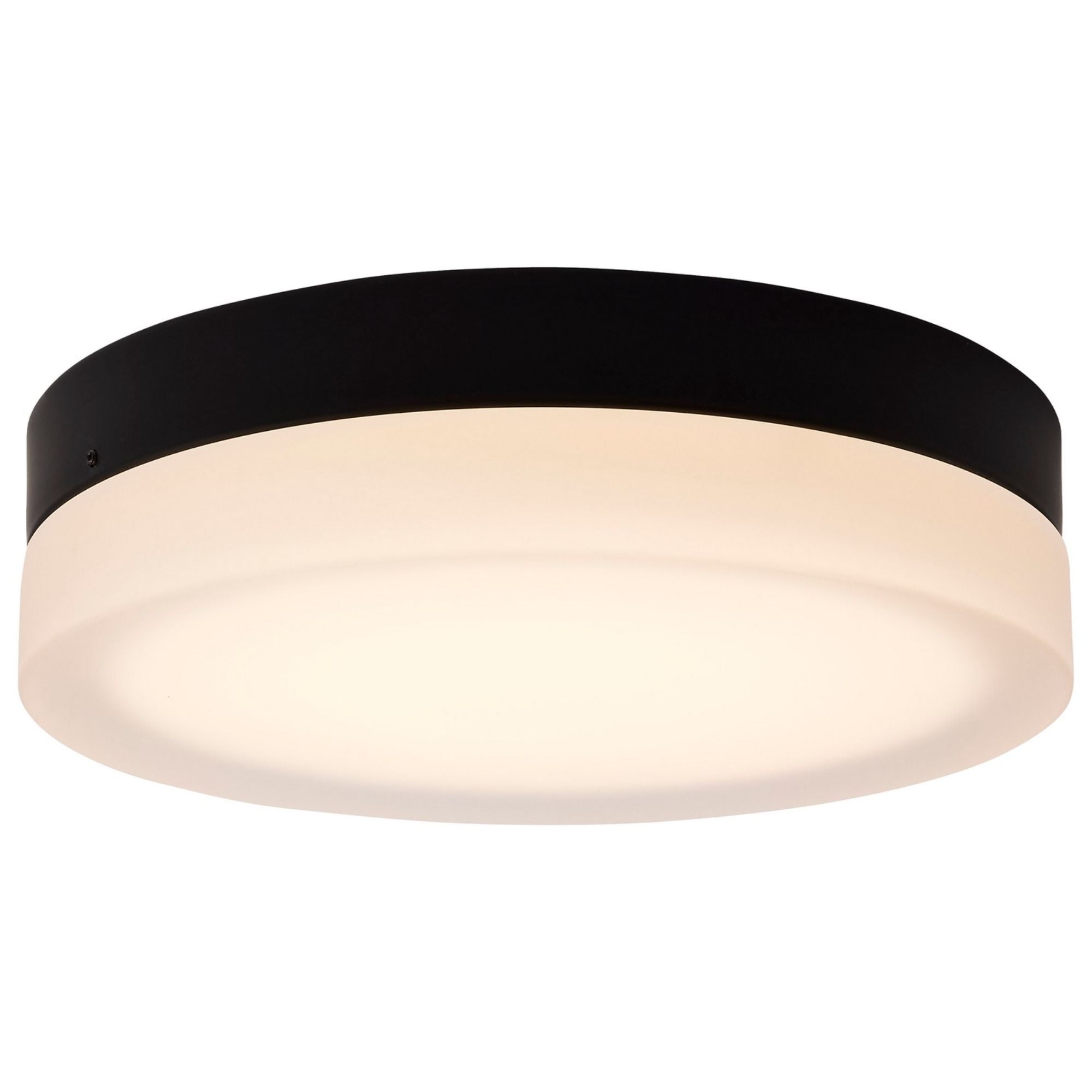 PI 11" LED Flush Mount, 3CCT, Matte Black Finish - Bees Lighting