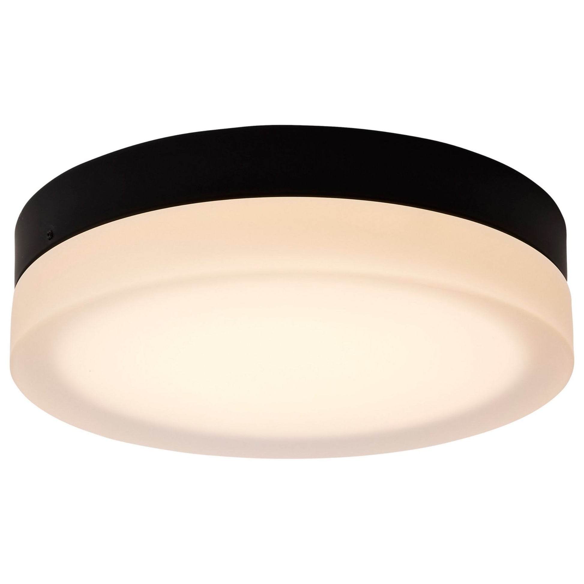 PI 11" LED Flush Mount, 3CCT, Matte Black Finish - Bees Lighting