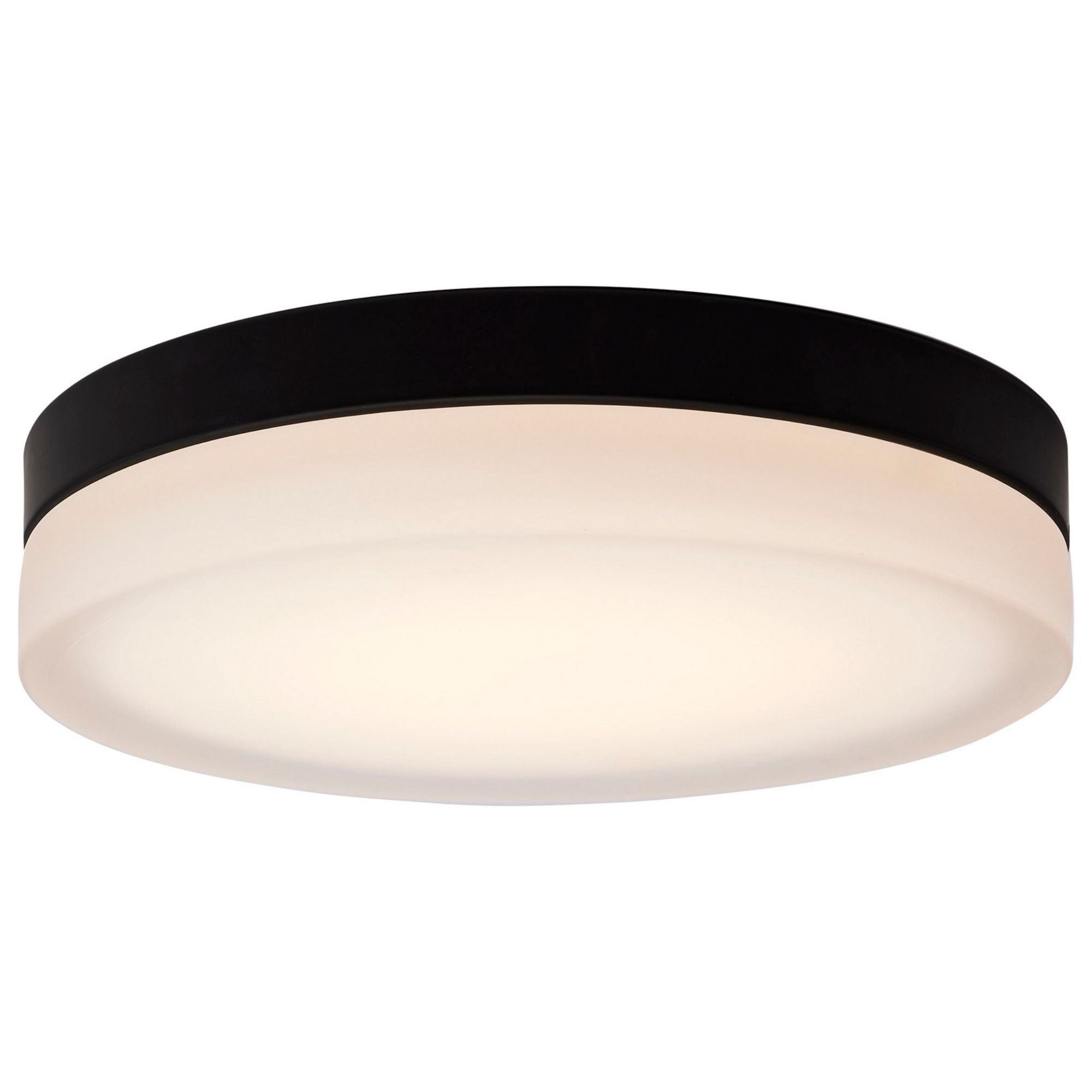 PI 14" LED Flush Mount, 3CCT, Matte Black Finish - Bees Lighting