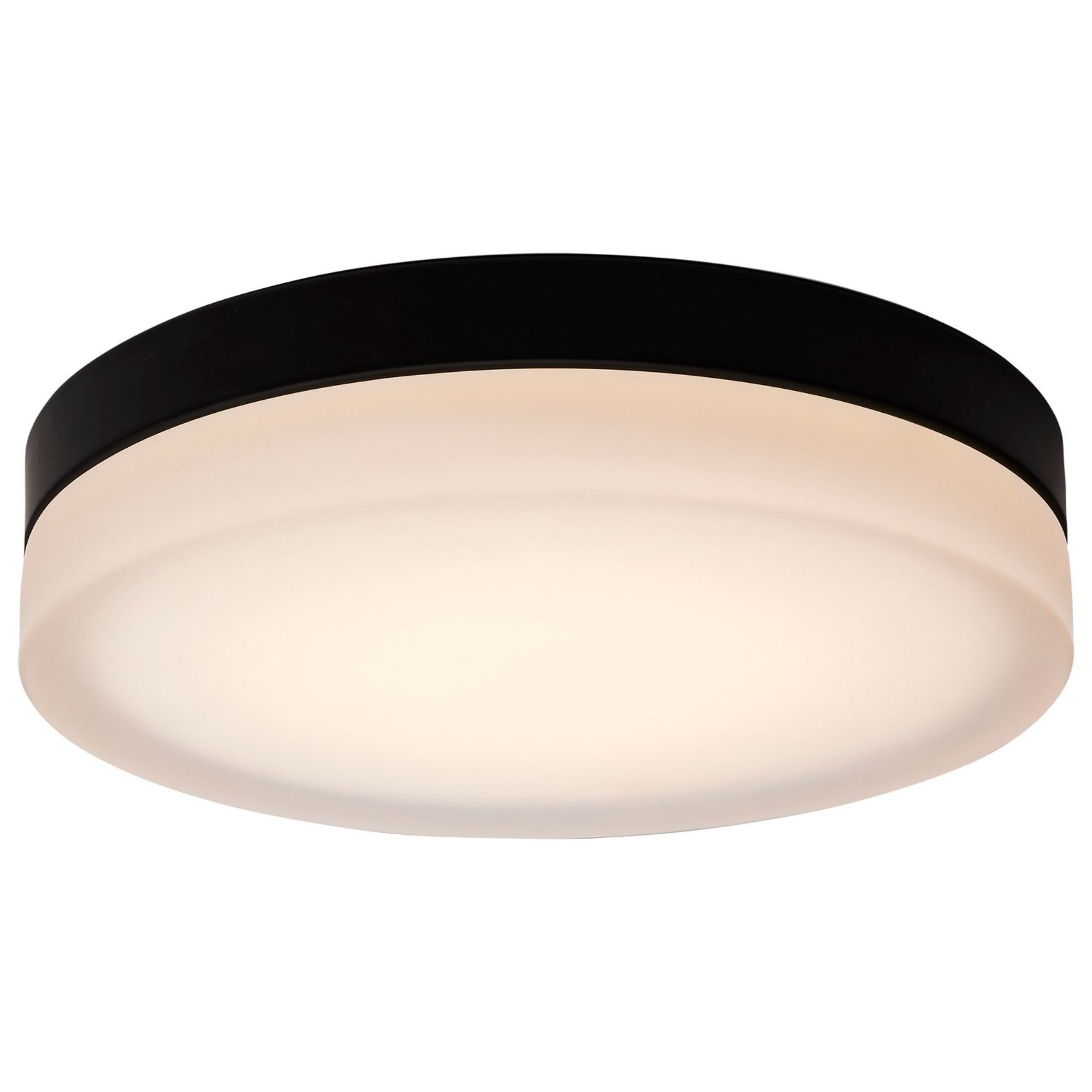PI 14" LED Flush Mount, 3CCT, Matte Black Finish - Bees Lighting