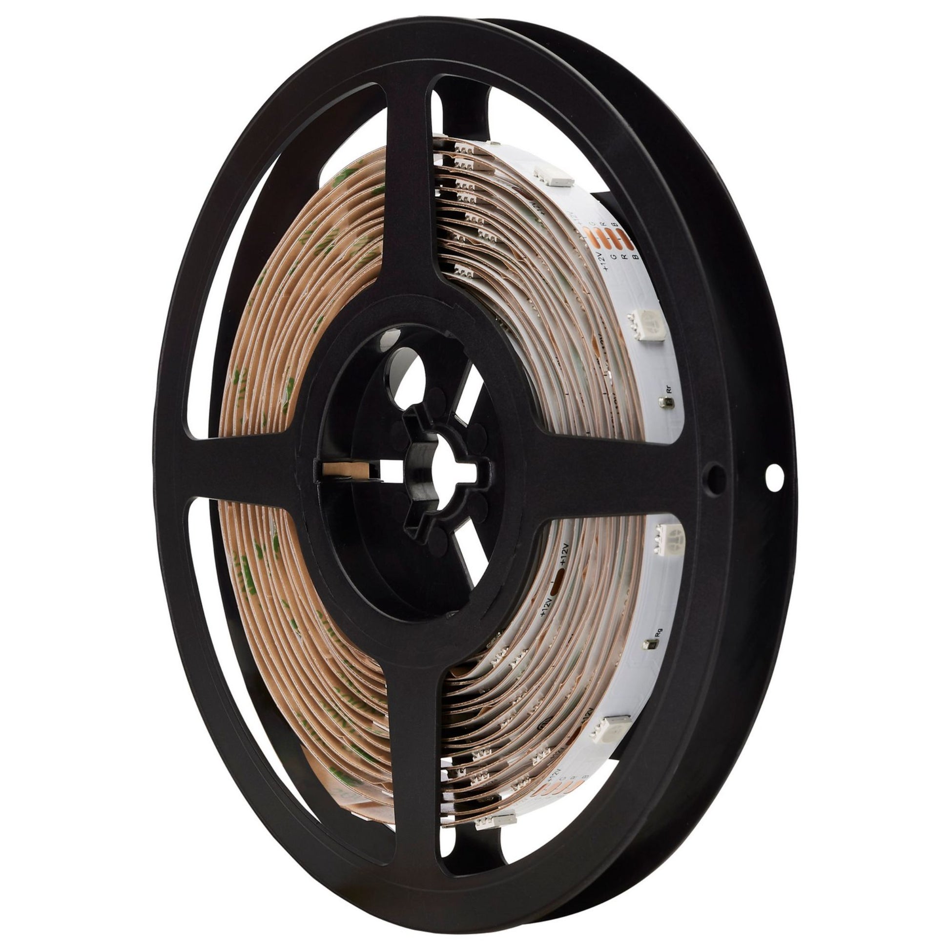 Dimension Color LED Tape Light Kit with Remote, 16Ft Reel, RGB, 12V, Plug Connection - Bees Lighting