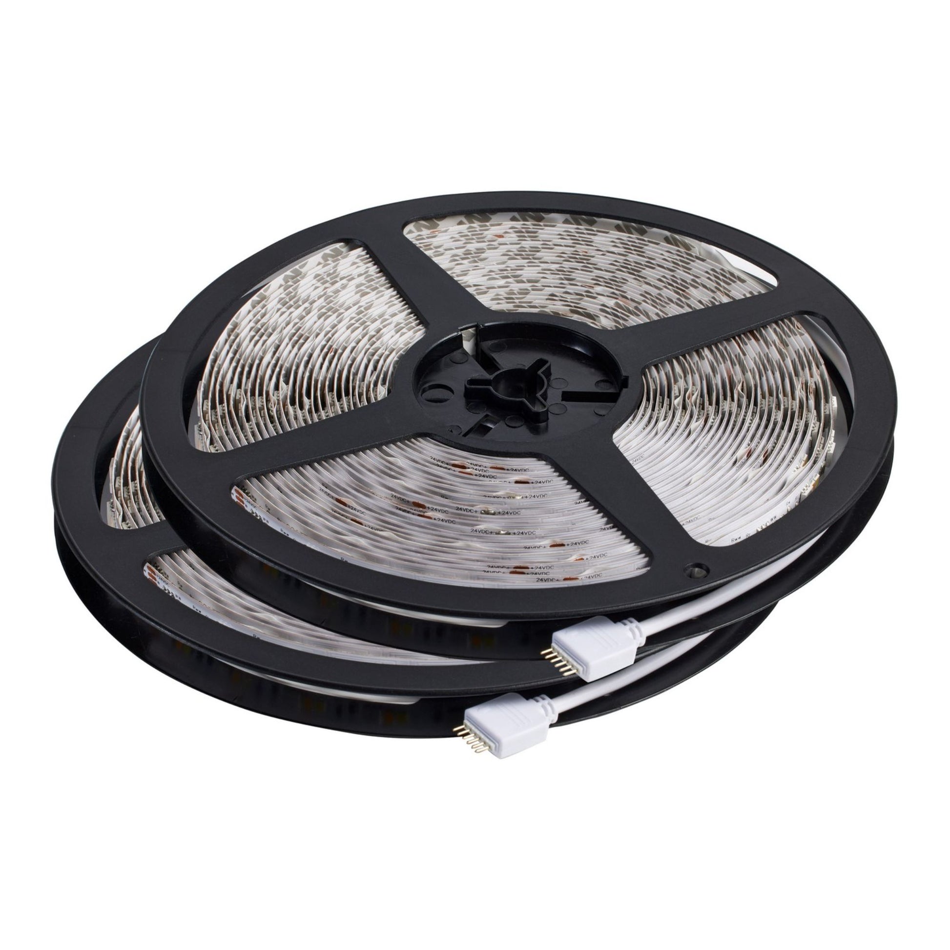 Dimension Pro LED Smart Tape Light Kit, 64Ft Reel, RGB + Tunable White, 24V, J-Box Connection - Bees Lighting