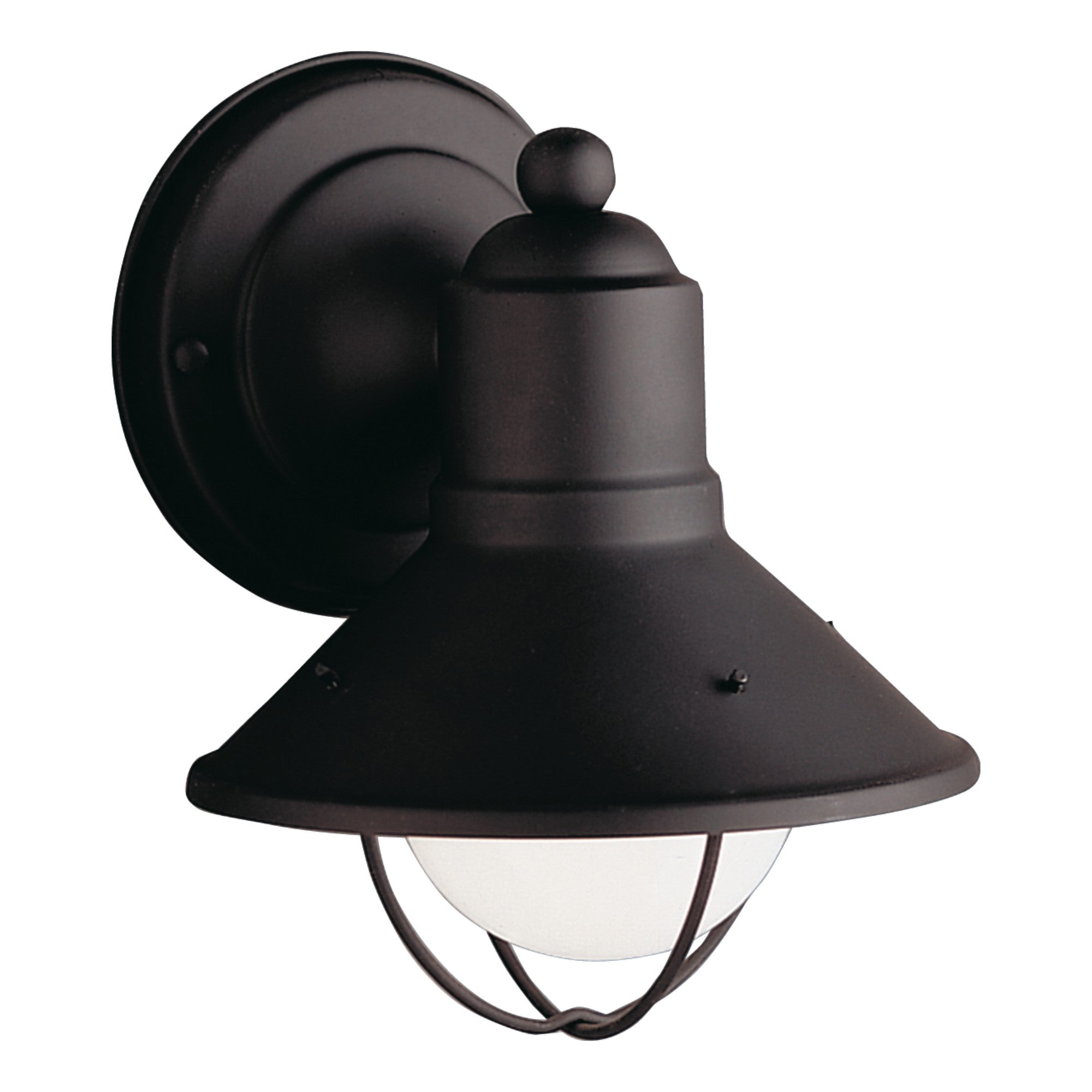 Seaside 8" Outdoor Wall Light, Black Finish - Bees Lighting
