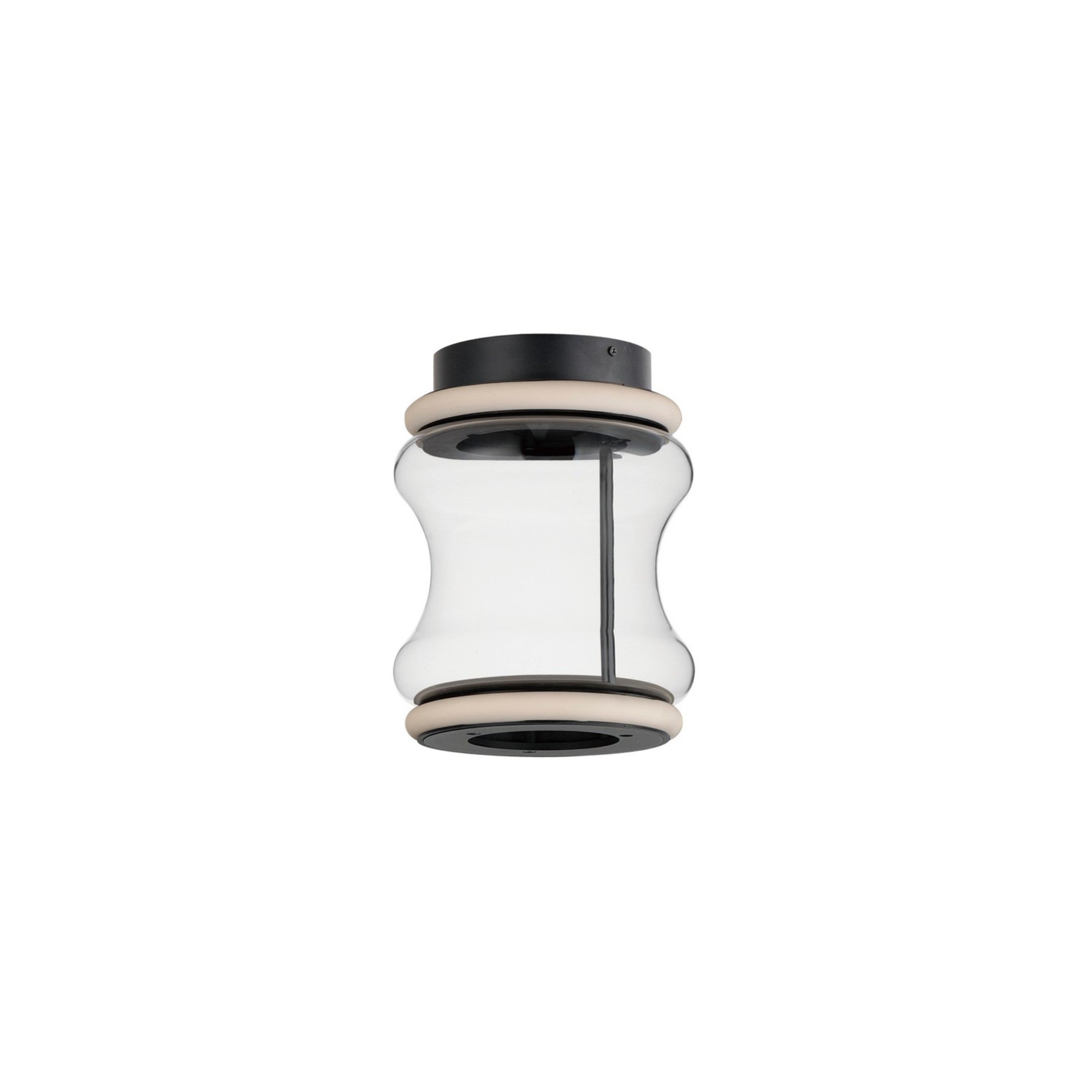 Syndicate 9" LED Flush Mount, Black Finish - Bees Lighting