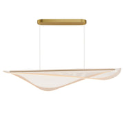 Manta 47" LED Linear Pendant, Gold Finish - Bees Lighting