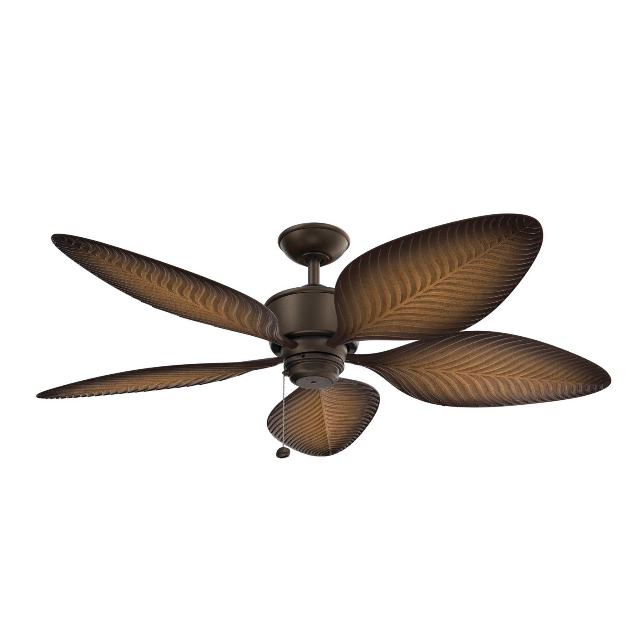 Nani 56" Palm-Leaf Blades Outdoor Ceiling Fan - Bees Lighting
