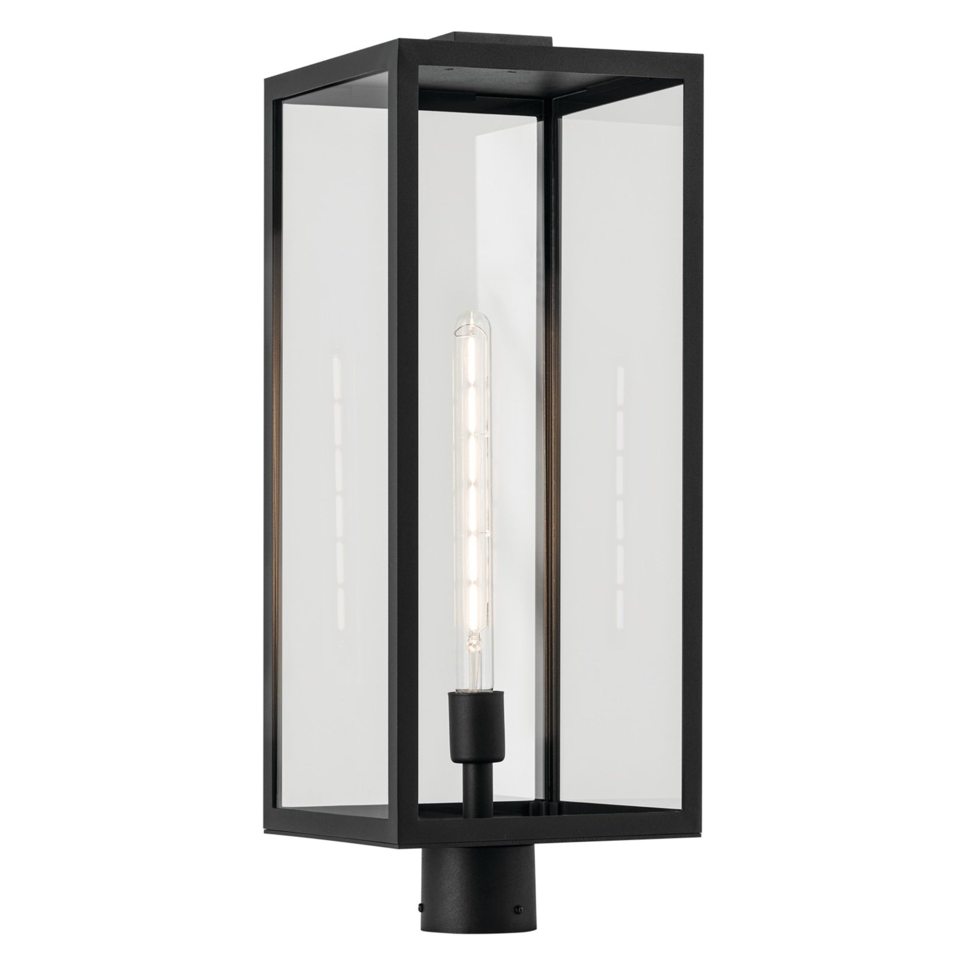 Branner 26" Outdoor Post Light, Textured Black Finish - Bees Lighting