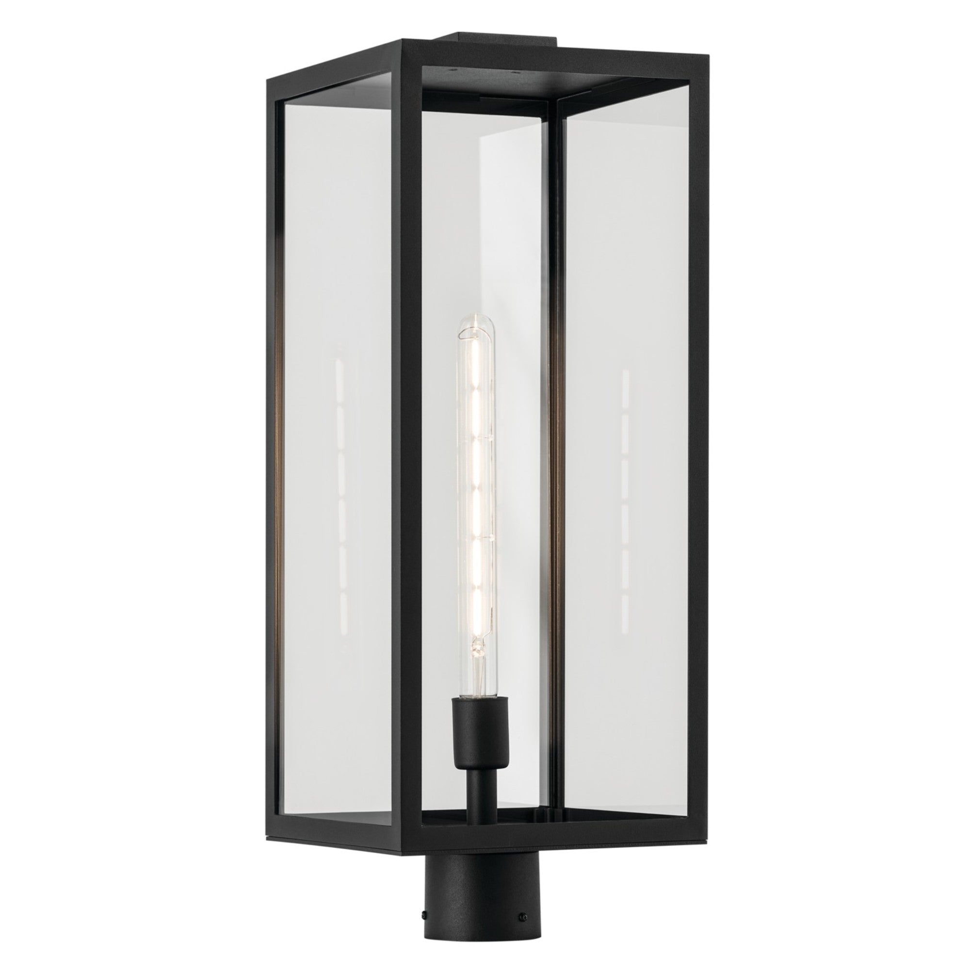 Branner 26" Outdoor Post Light, Textured Black Finish - Bees Lighting