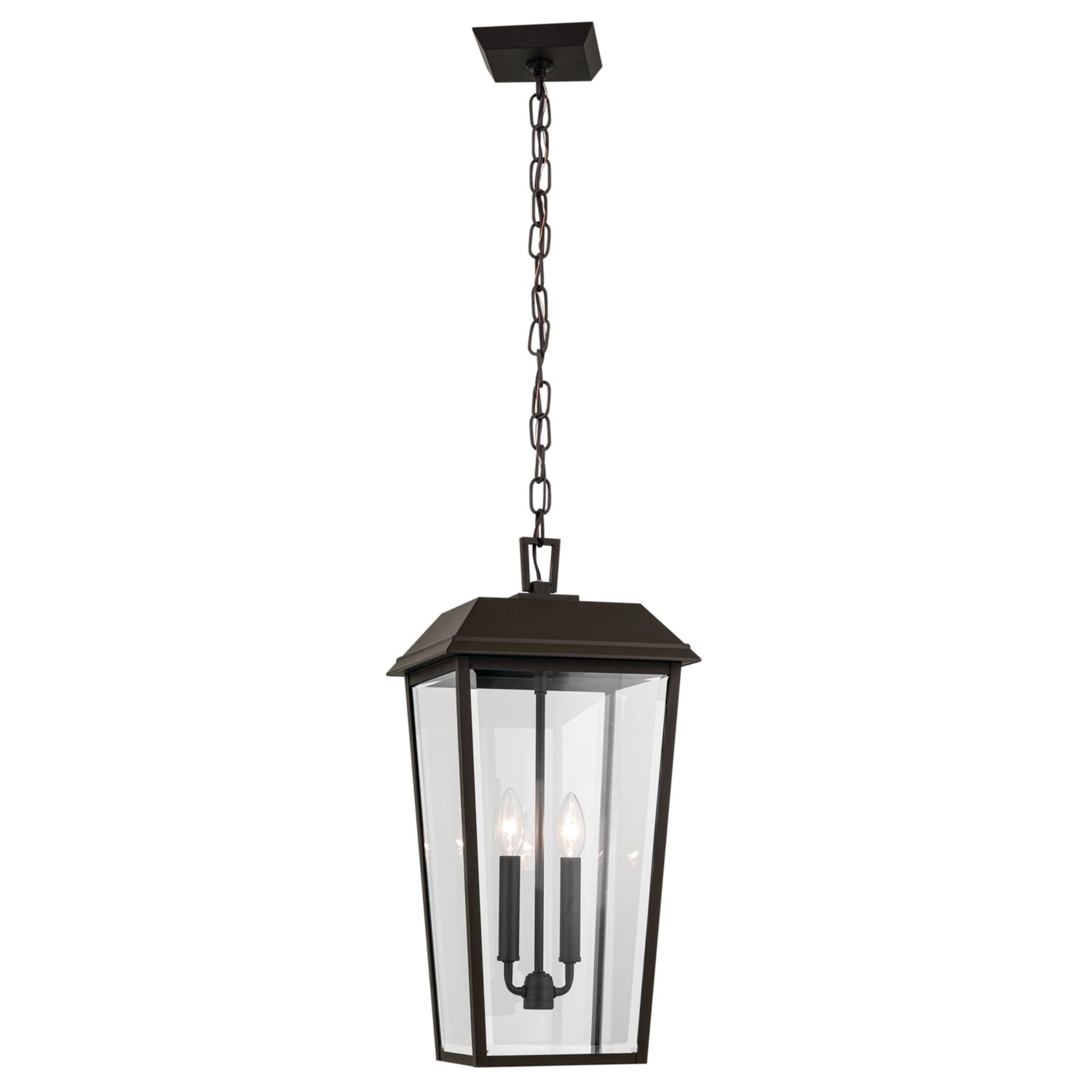 Mathus 22" 2-Light Outdoor Pendant, Olde Bronze Finish - Bees Lighting