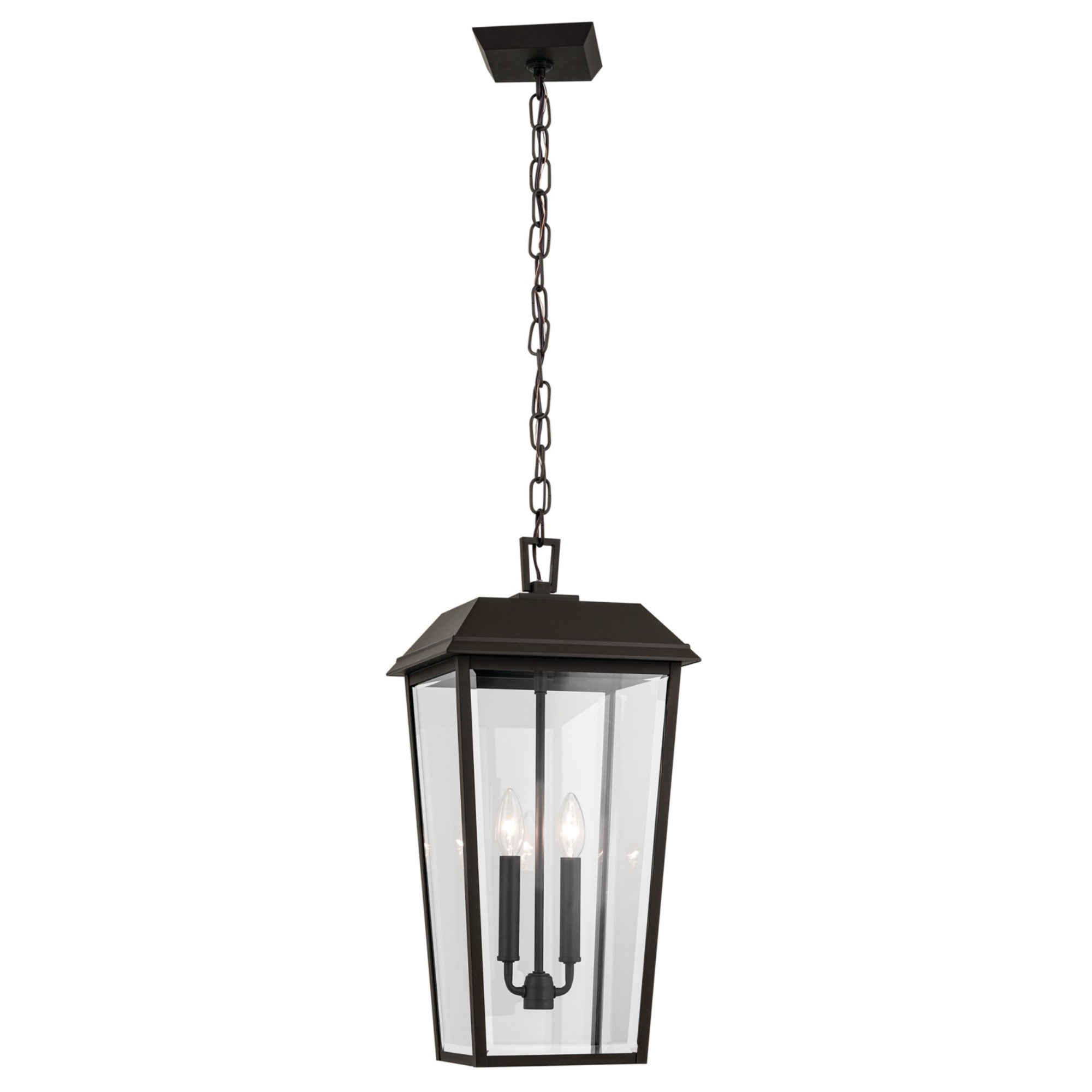 Mathus 22" 2-Light Outdoor Pendant, Olde Bronze Finish - Bees Lighting