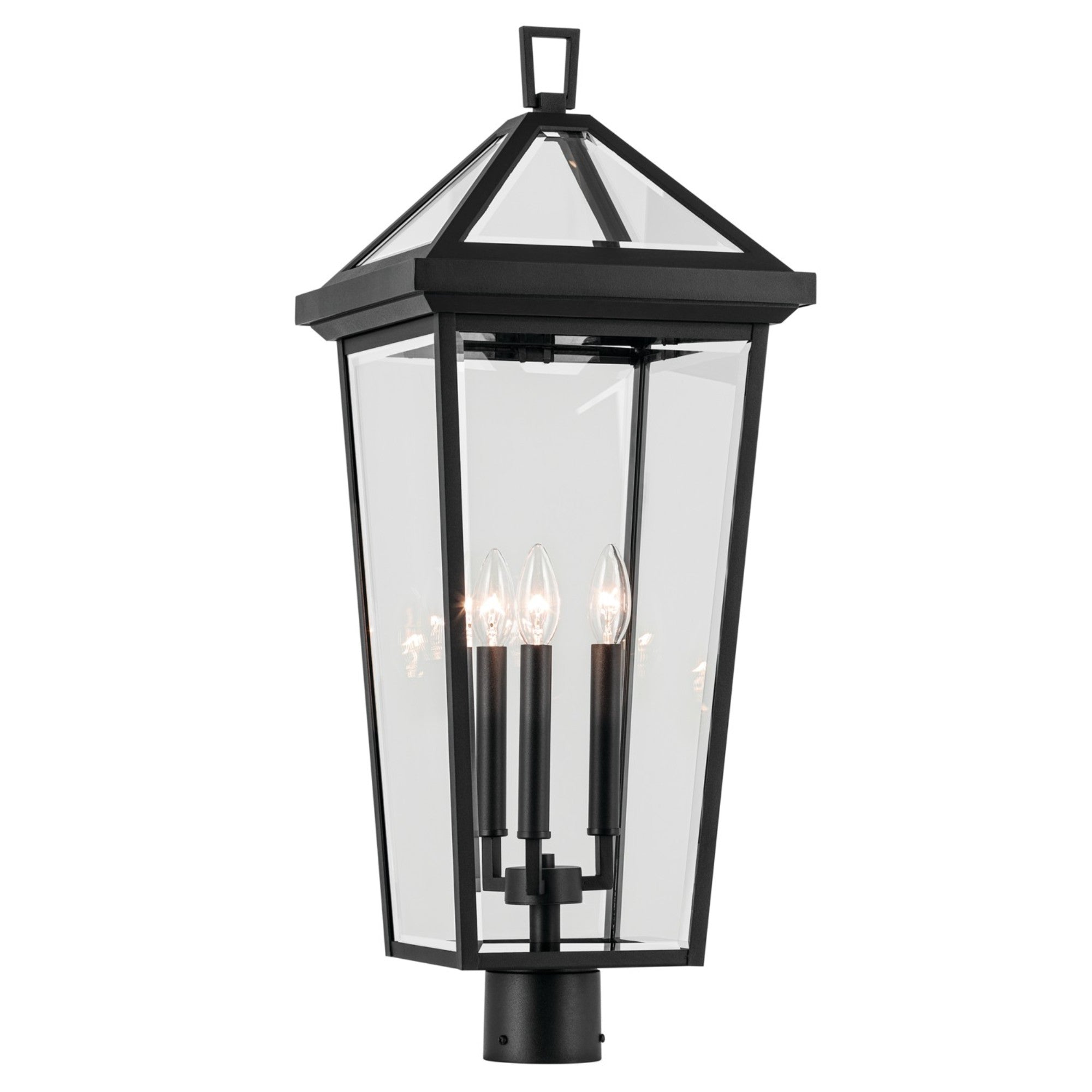 Regence 29" 3-Light Outdoor Post Light, Textured Black Finish - Bees Lighting