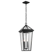 Regence 26" 2-Light Outdoor Pendant, Textured Black Finish - Bees Lighting