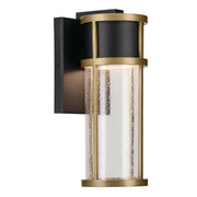 Camillo LED Outdoor Wall Light Black & Brass - Bees Lighting