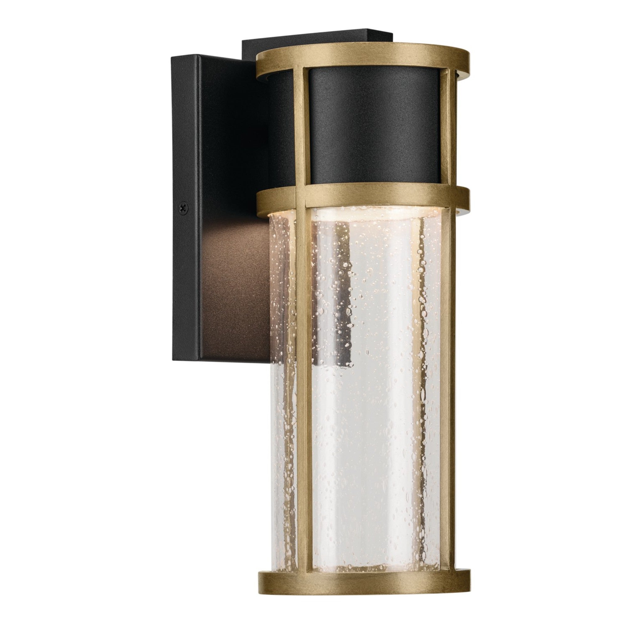 Camillo LED Outdoor Wall Light Black & Brass - Bees Lighting