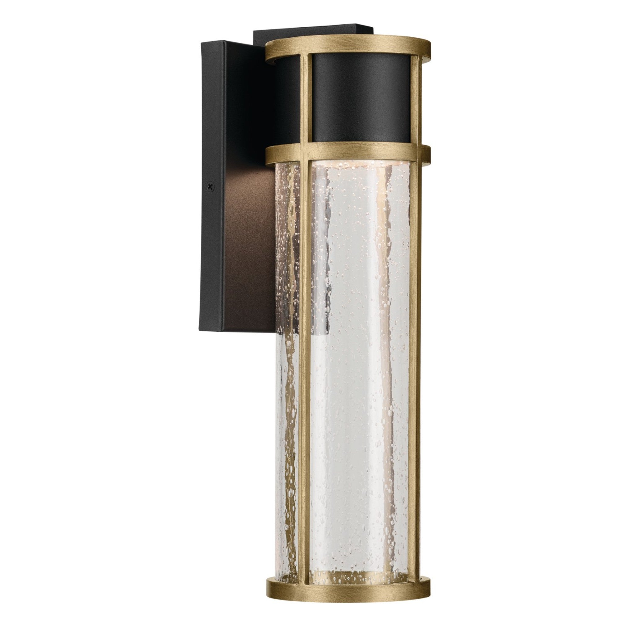 Camillo LED Outdoor Wall Light Black & Brass - Bees Lighting