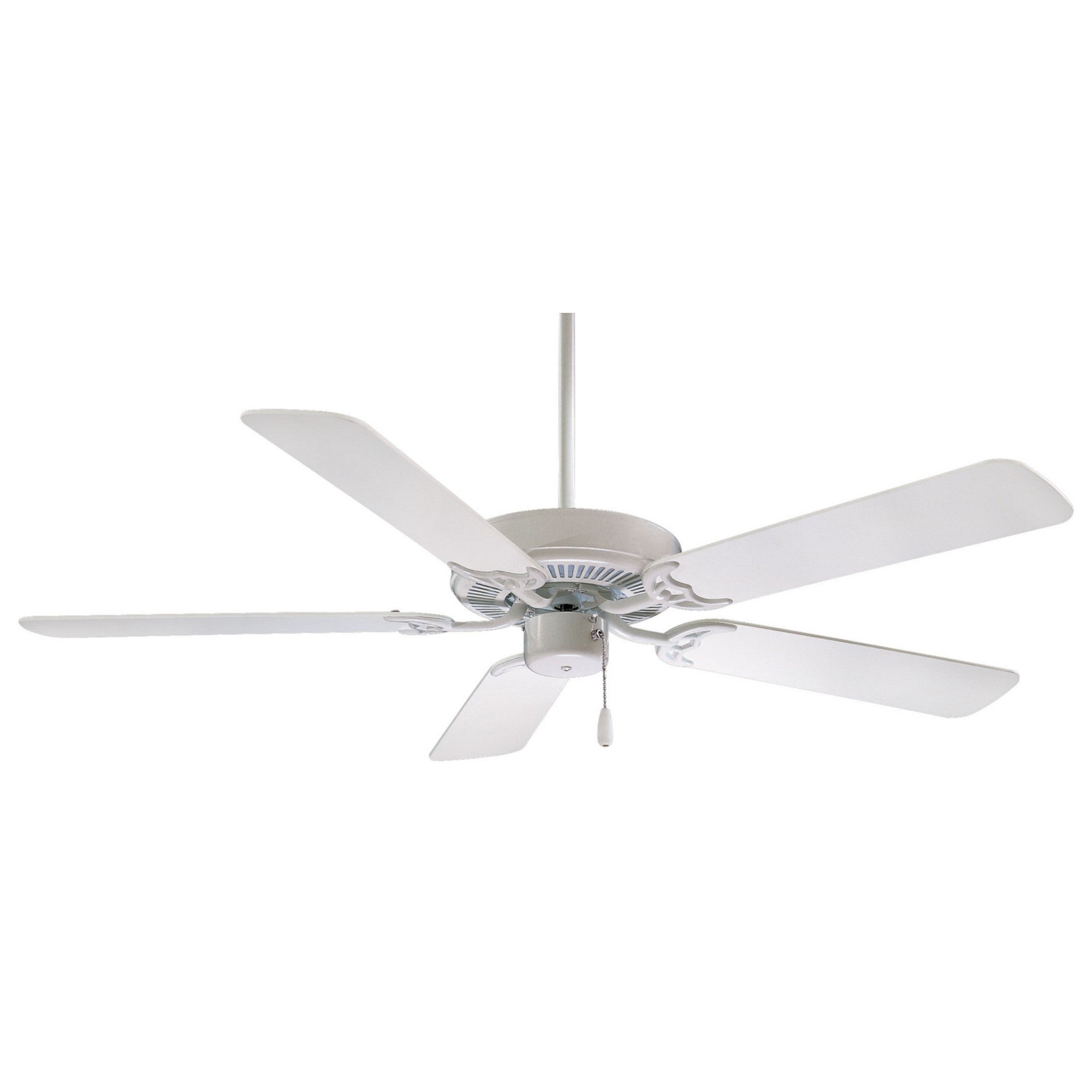 Contractor 42 Inch Ceiling Fan with Pull Chain, White - Bees Lighting