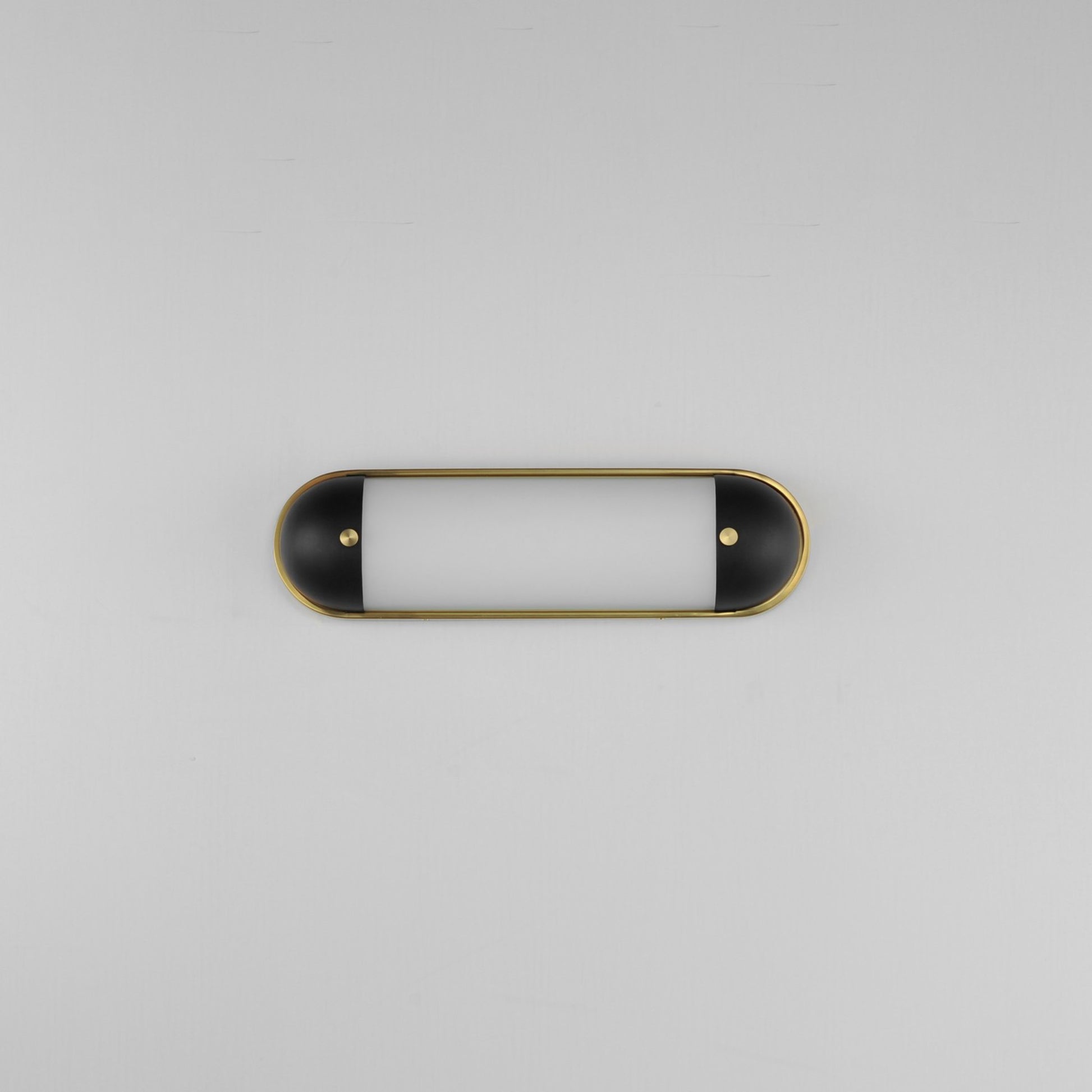 Capsule 18" LED Bath Vanity, Black & Natural Aged Brass Finish - Bees Lighting