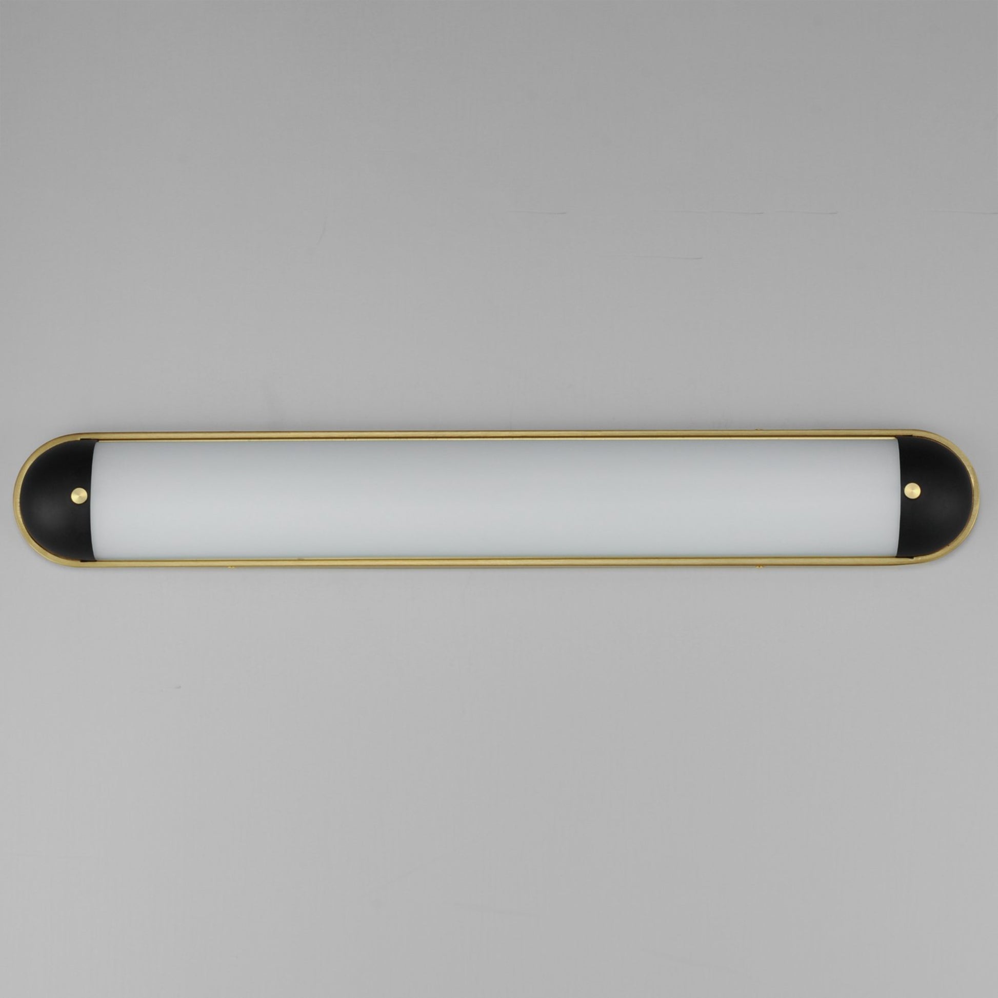 Capsule 36" LED Bath Vanity, Black & Natural Aged Brass Finish - Bees Lighting