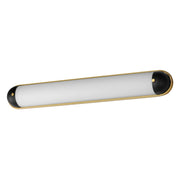 Capsule 36" LED Bath Vanity, Black & Natural Aged Brass Finish - Bees Lighting