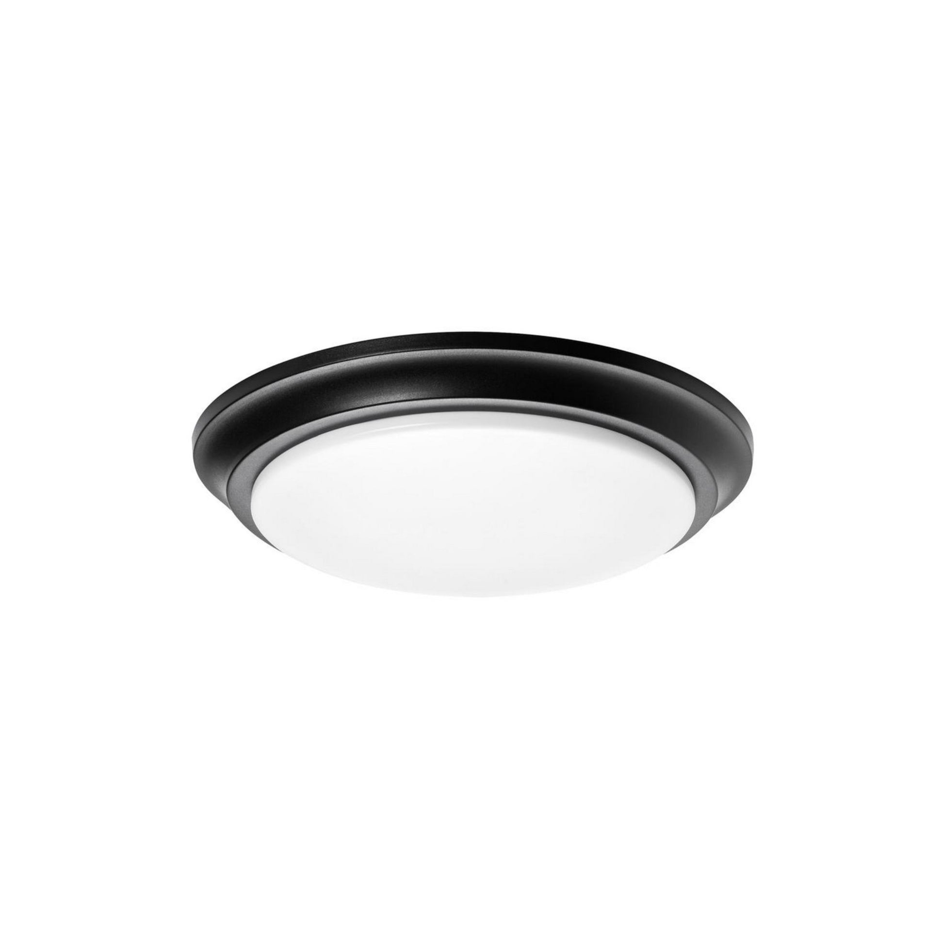 Baron 12" LED Flush Mount, Black Finish - Bees Lighting