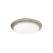 Baron 12" LED Flush Mount, Satin Nickel Finish - Bees Lighting
