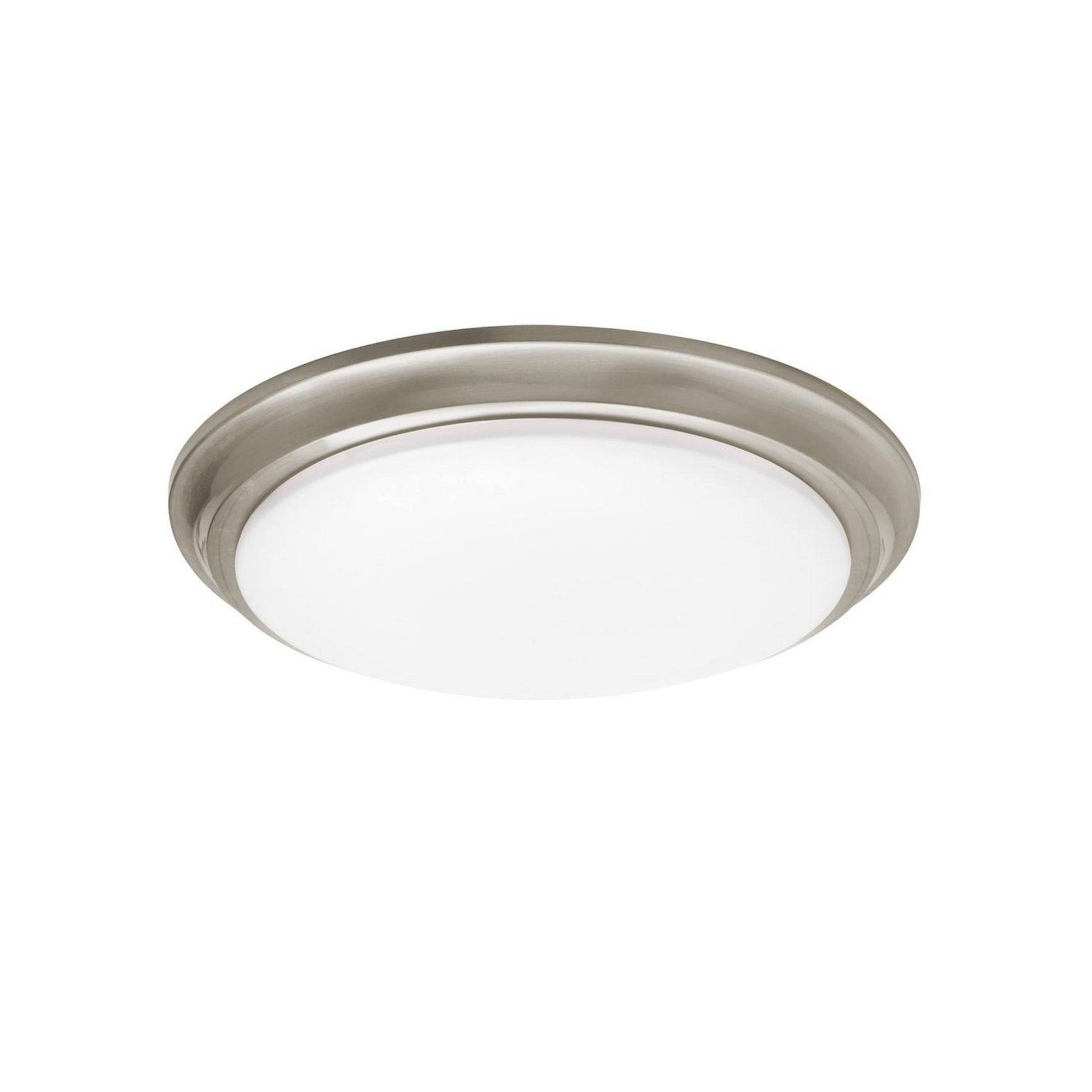 Baron 14" LED Flush Mount, Satin Nickel Finish - Bees Lighting