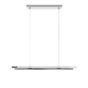 Indra 44" LED Linear Pendant, Satin Nickel Finish - Bees Lighting
