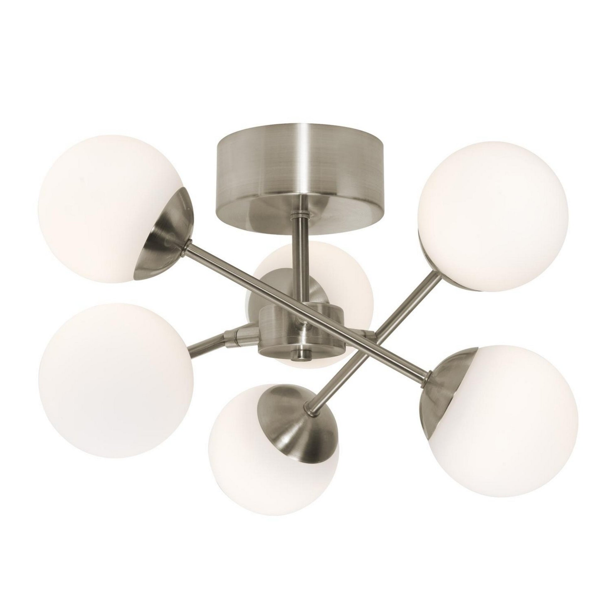 Pearl 16" LED Ceiling Mount, Satin Nickel Finish - Bees Lighting