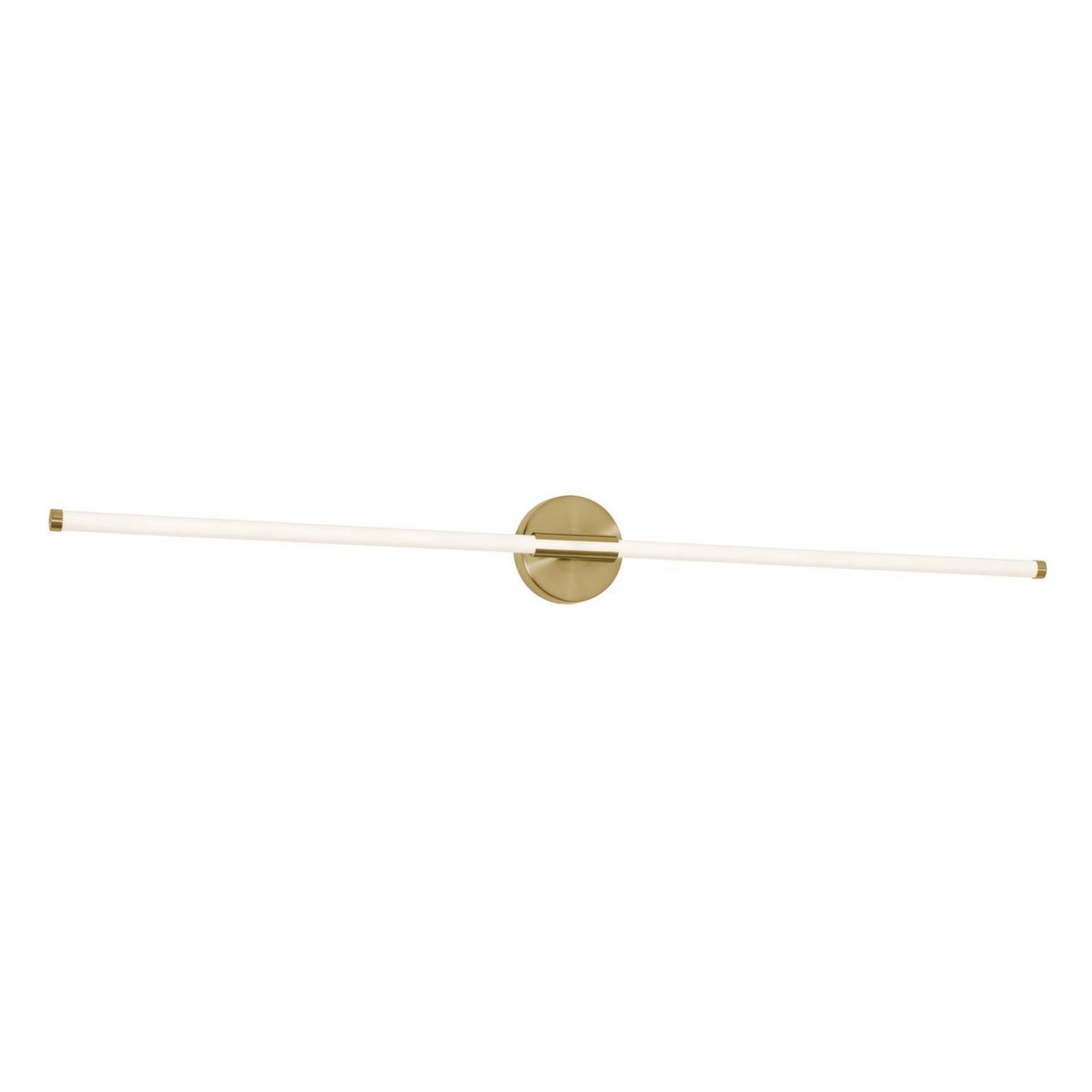 Rusnak 48" LED Vanity, Satin Brass Finish - Bees Lighting