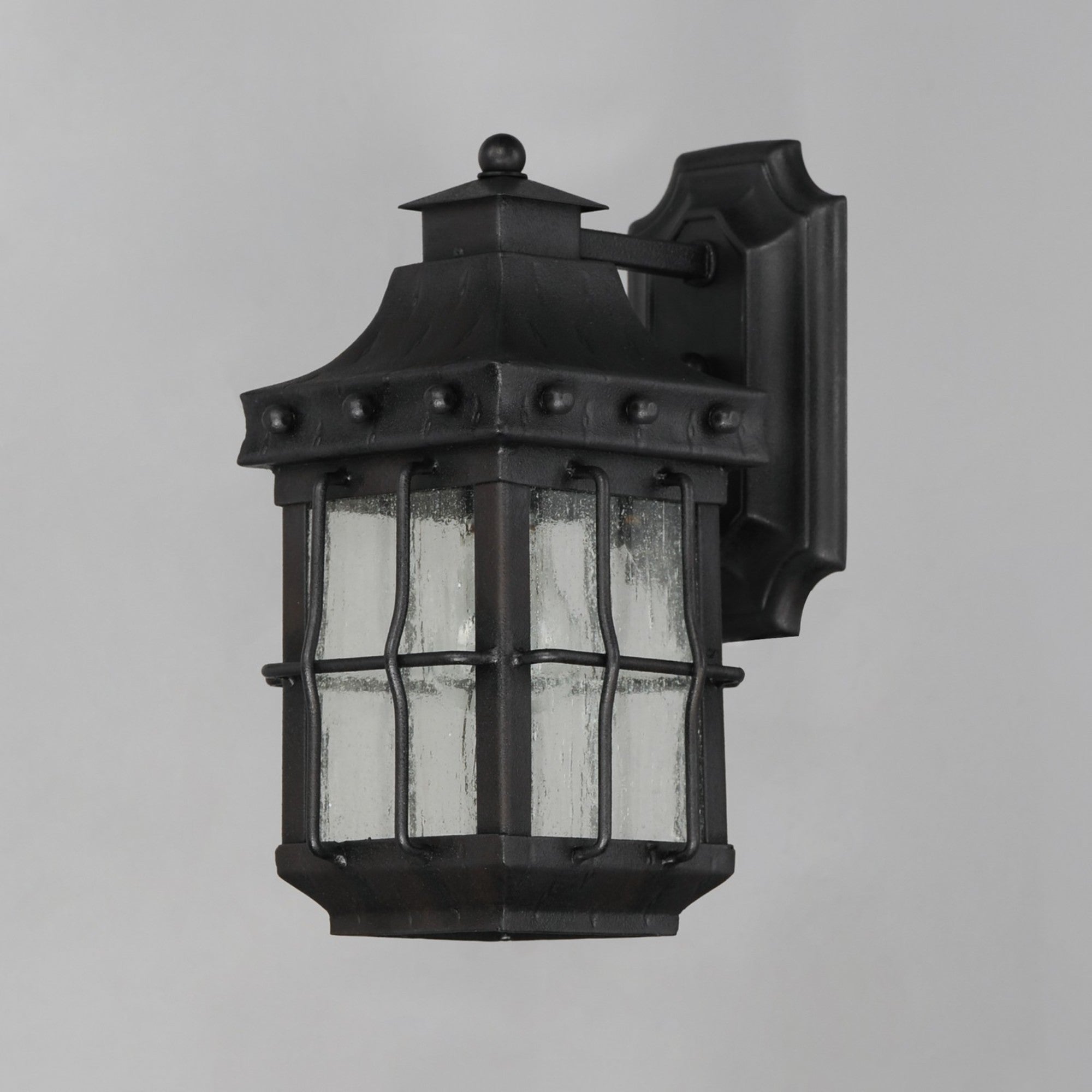 Nantucket 13" Outdoor Wall Lantern, Country Forge Finish - Bees Lighting