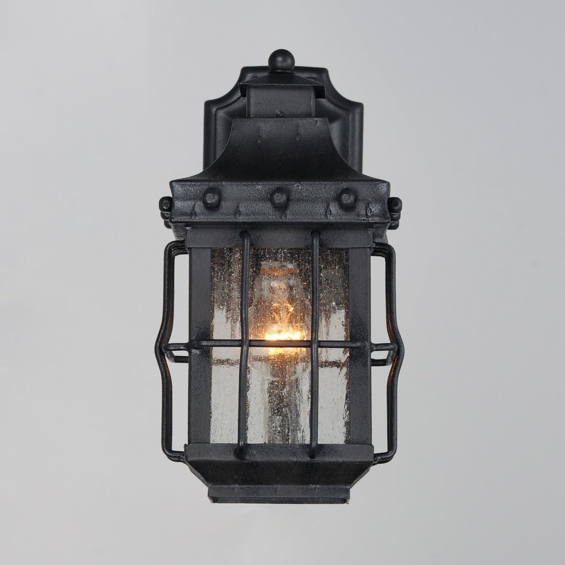 Nantucket 13" Outdoor Wall Lantern, Country Forge Finish - Bees Lighting