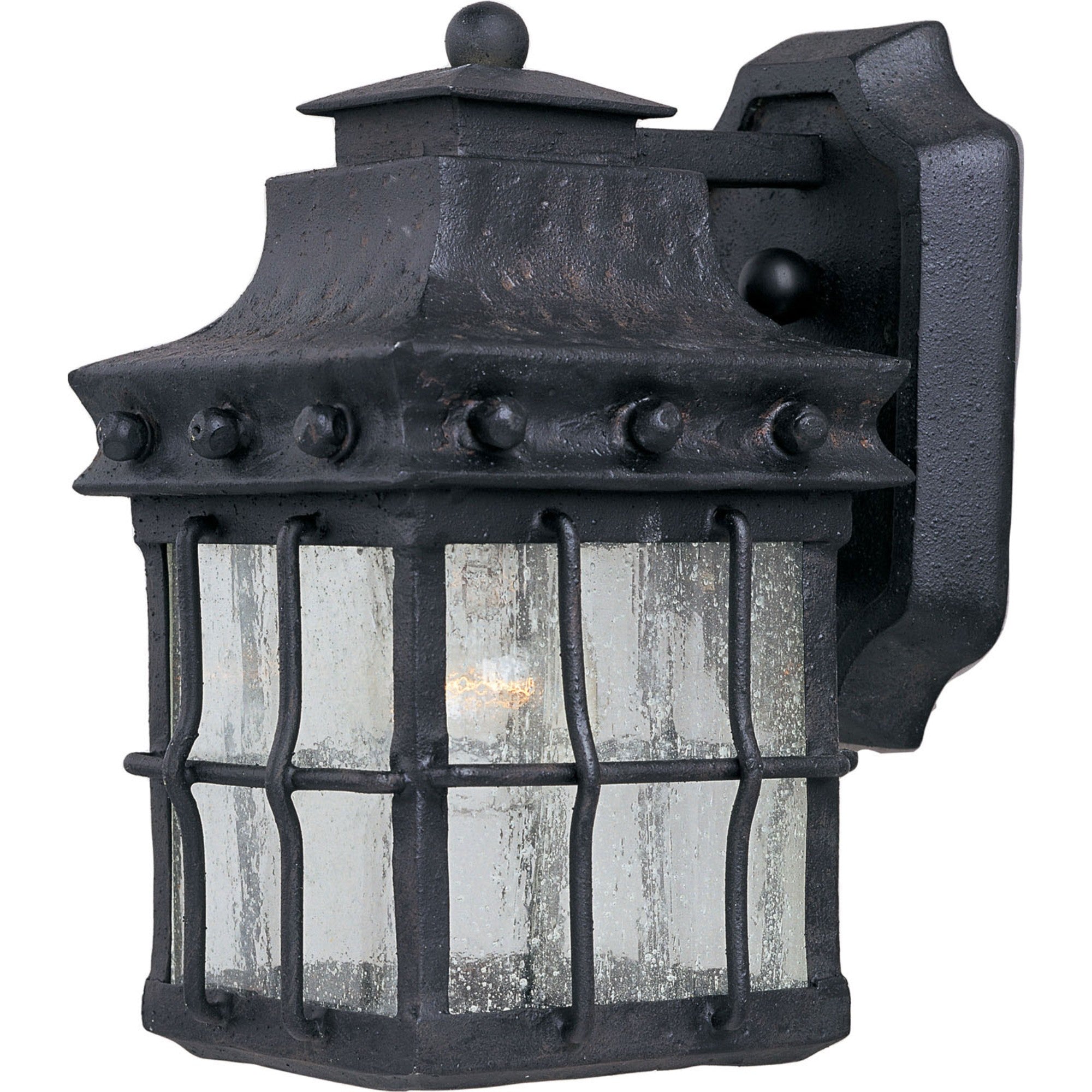 Nantucket 13" Outdoor Wall Lantern, Country Forge Finish - Bees Lighting