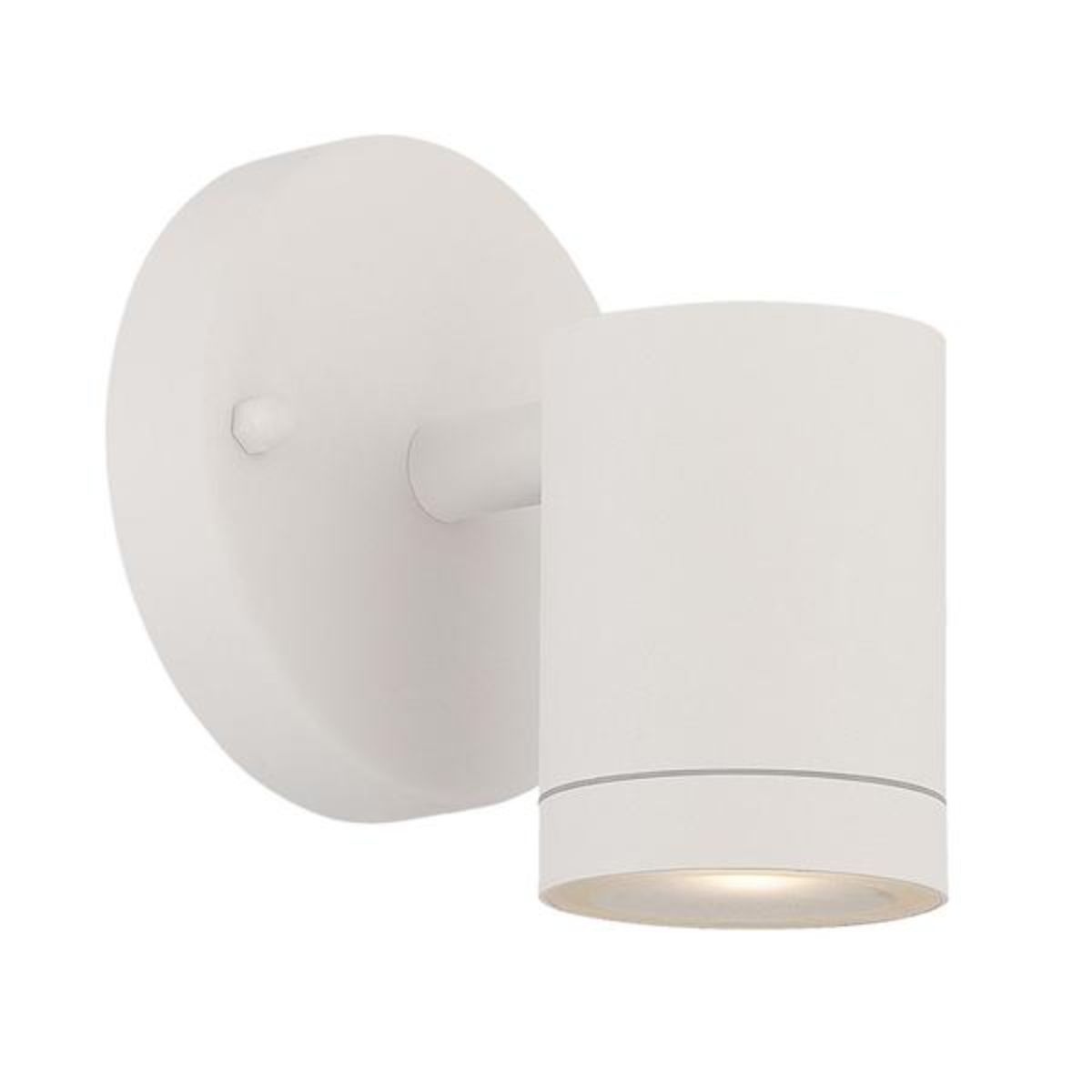 5 In 1 Light LED Outdoor Cylinder Wall Light 3000K White Finish