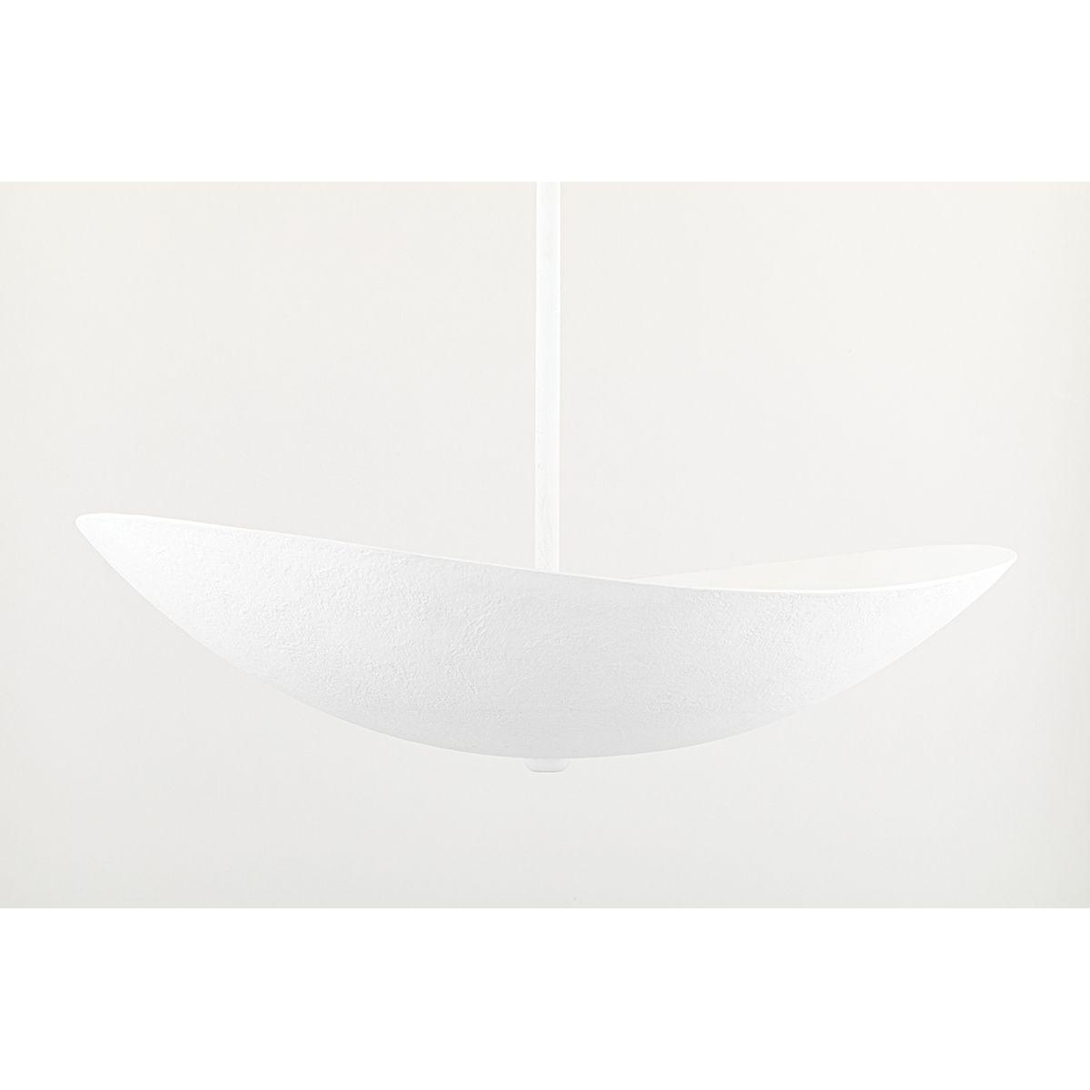 FABIUS 24 in. 6 Lights Pendant Light White Finish - Bees Lighting