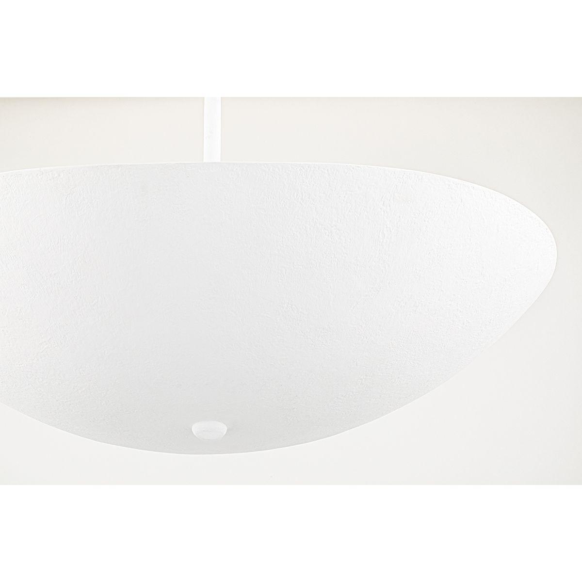 FABIUS 24 in. 6 Lights Pendant Light White Finish - Bees Lighting