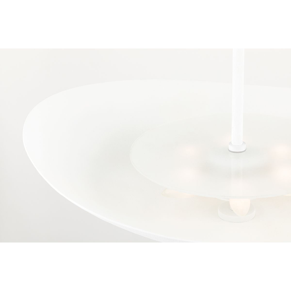 FABIUS 24 in. 6 Lights Pendant Light White Finish - Bees Lighting