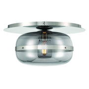 Nottingham 14" LED Flush Mount, Polished Nickel Finish - Bees Lighting