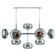 Nottingham 10-Light 54" Chandelier, Polished Nickel Finish - Bees Lighting